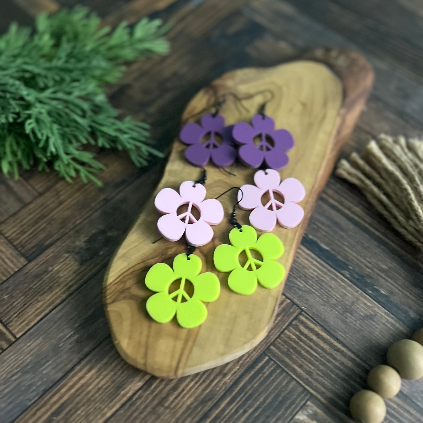 Peace Daisy Earrings