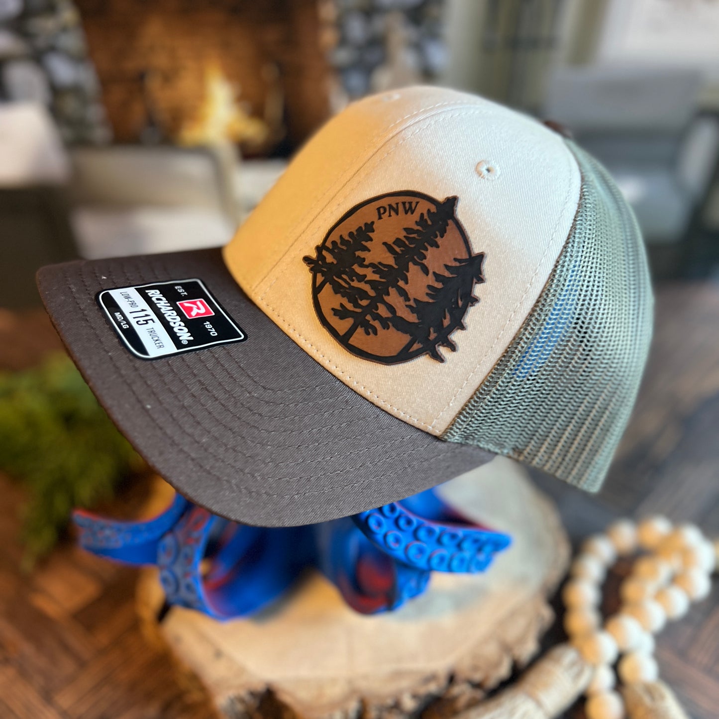 PNW Trees Tan/Loden/Brown Richardson 115 Hat