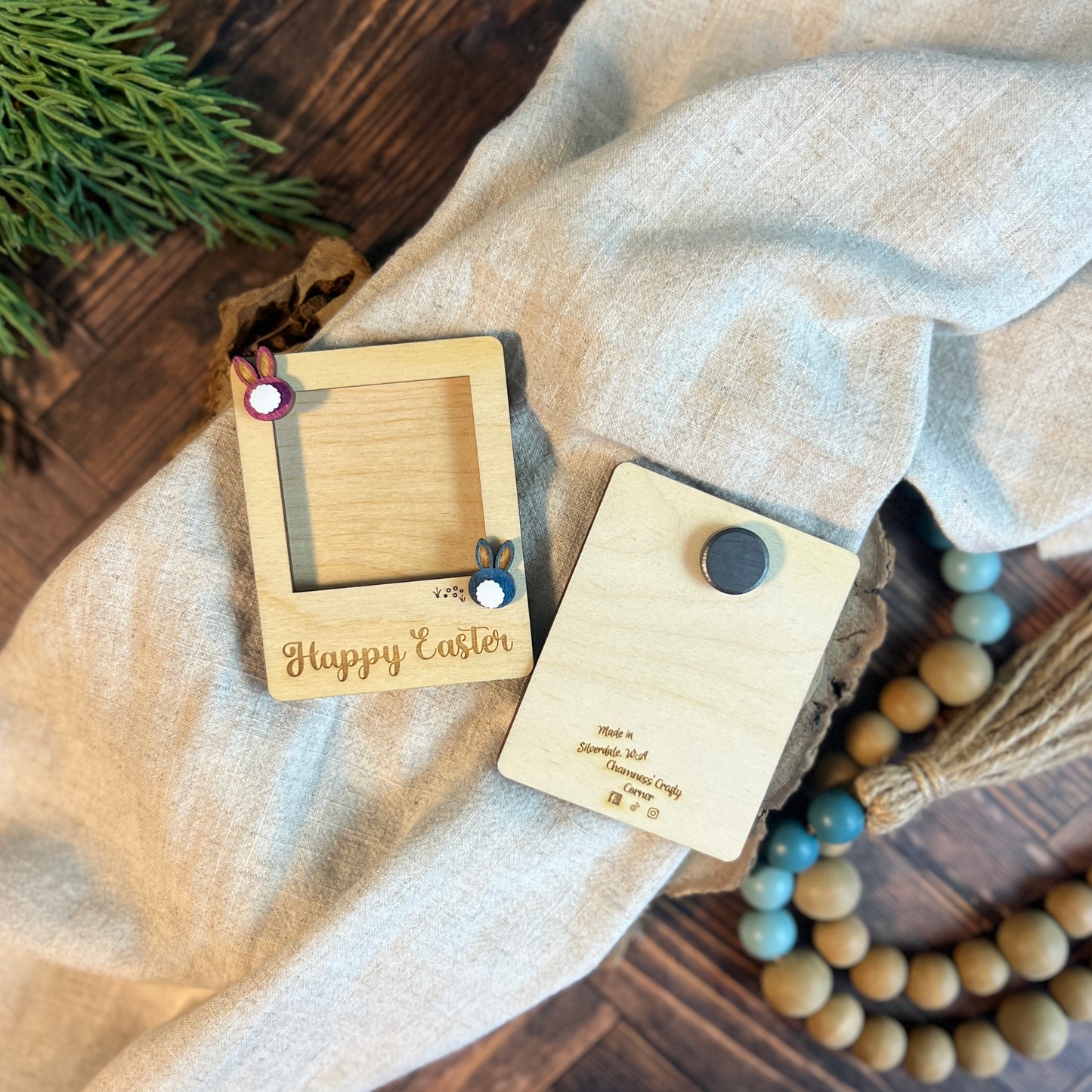 Happy Easter Mini Photo Frame Magnet
