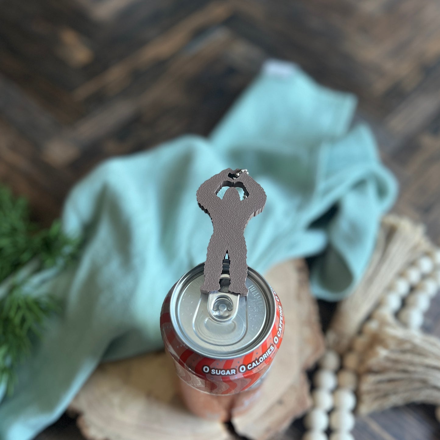 Bigfoot Soda Can Opener Keychain