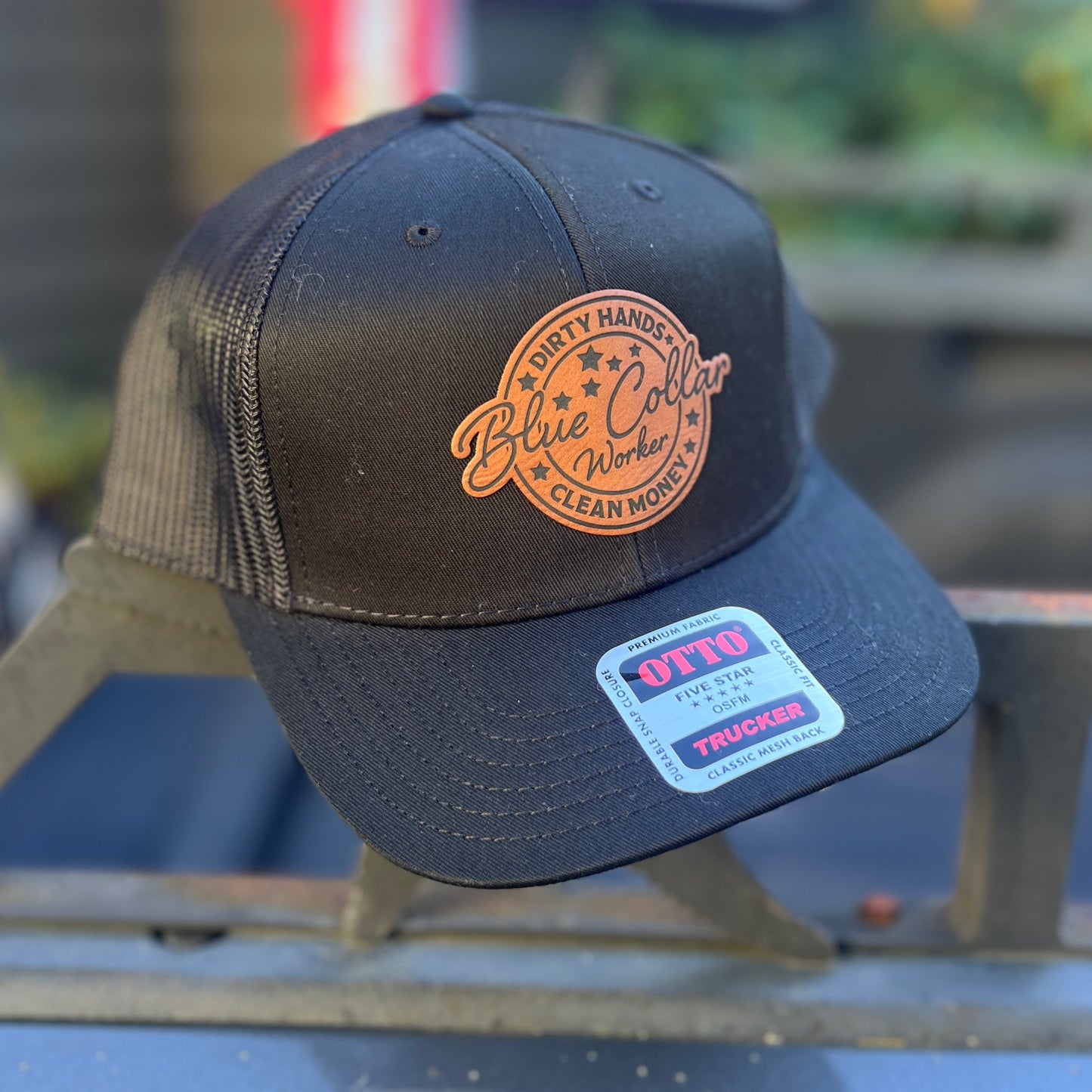 Blue Collar Worker Black OTTO Classic Fit Trucker Hat