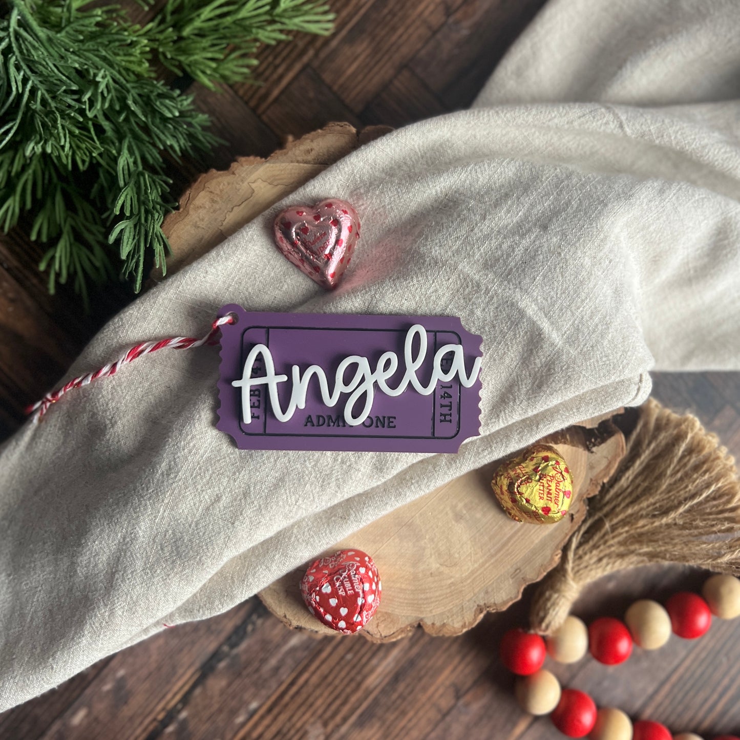 Valentine's Ticket Tag