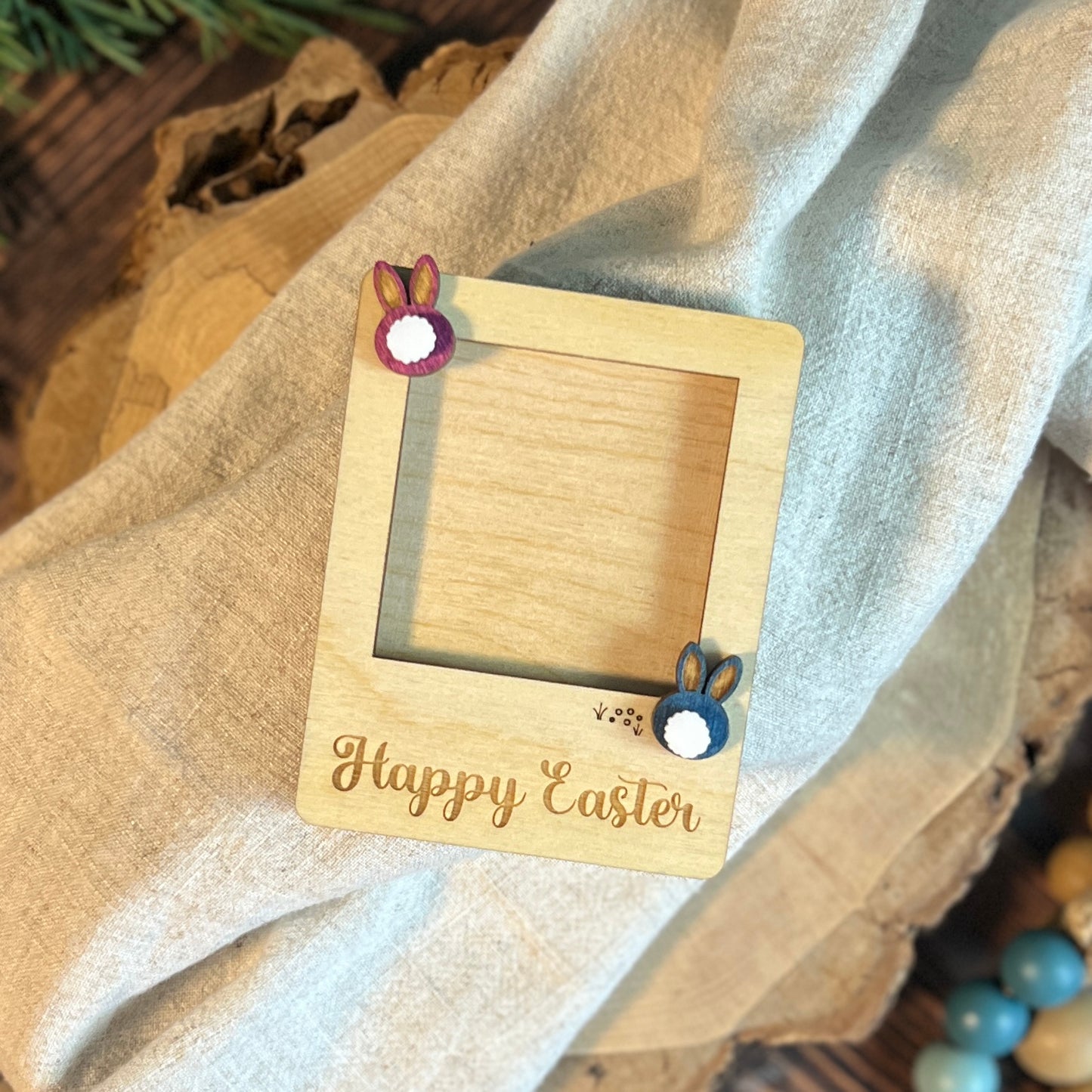Happy Easter Mini Photo Frame Magnet