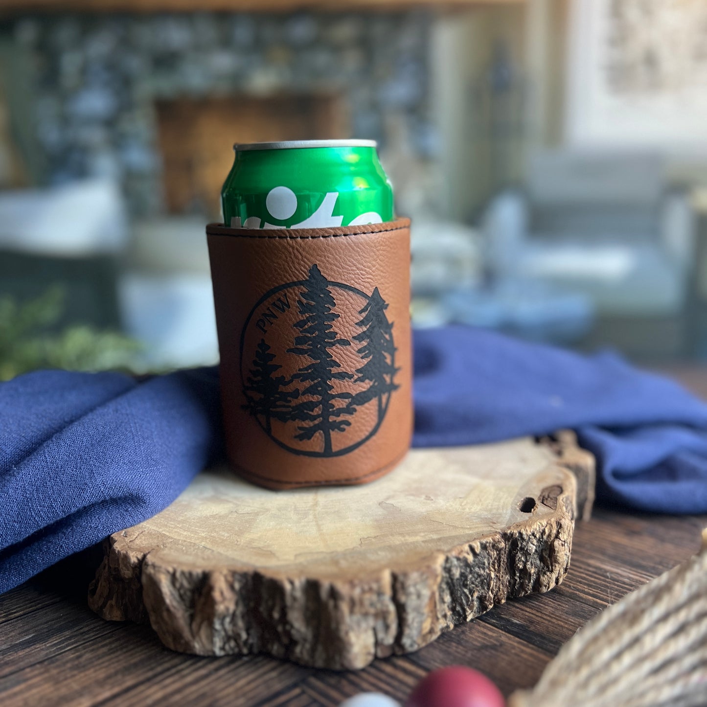 PNW Leatherette Can Cooler