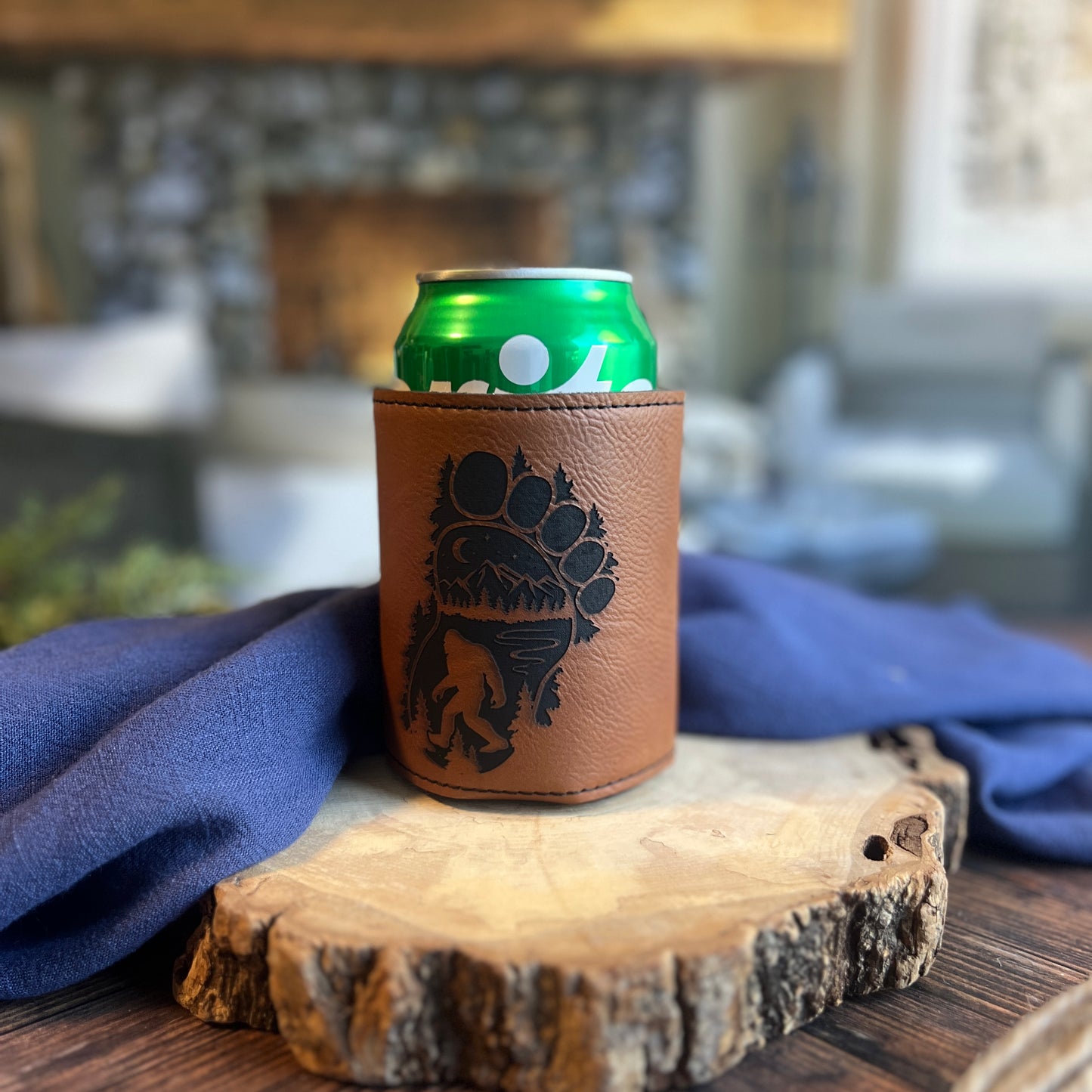 Bigfoot Leatherette Can Cooler