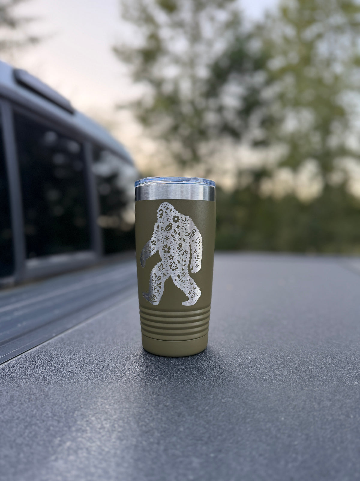 Floral Bigfoot Tumbler
