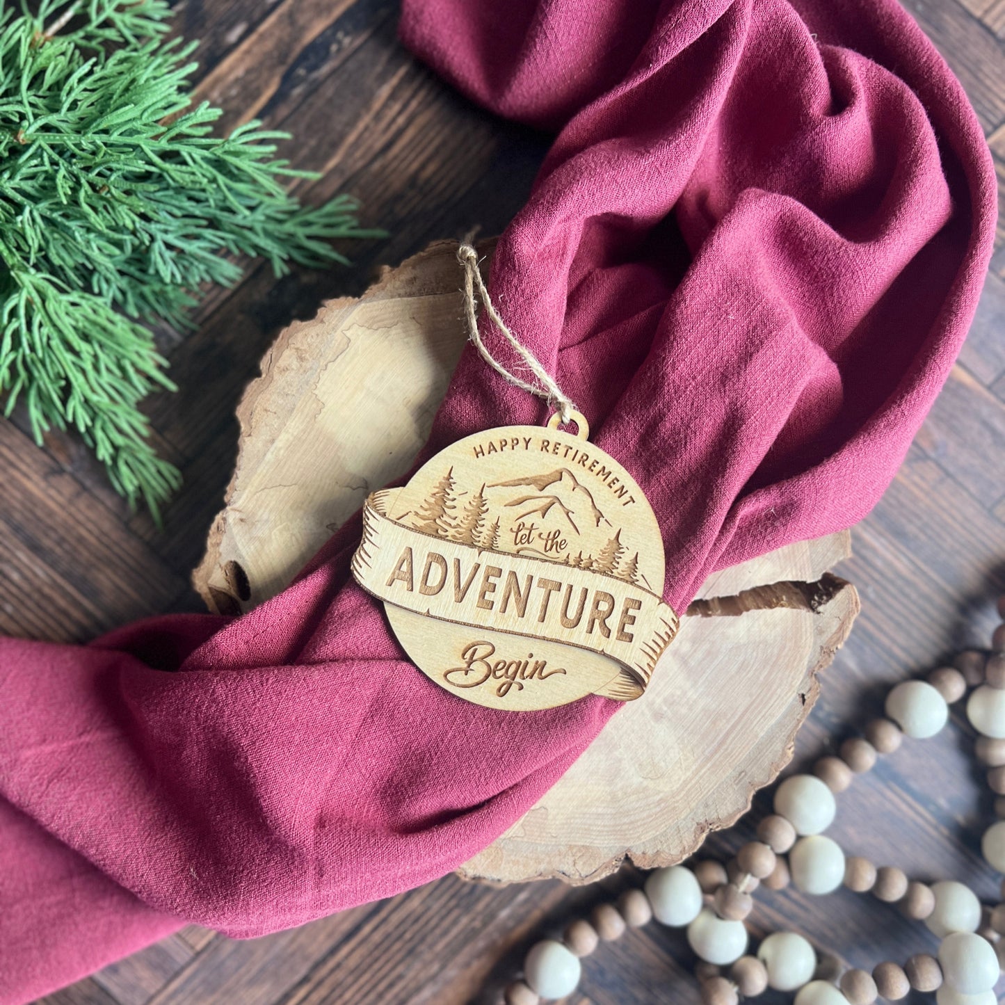 Happy Retirement Let The Adventures Begin Ornament