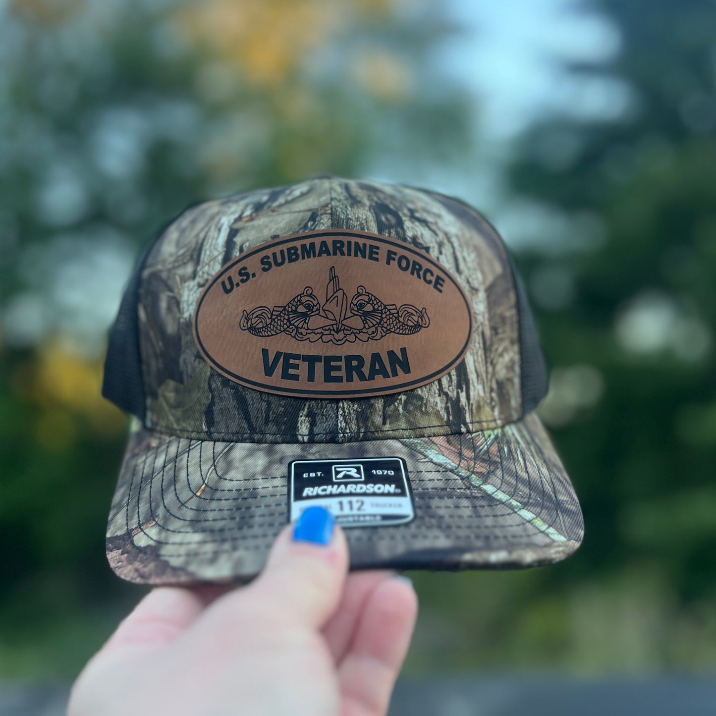 US Submarine Force Veteran Camo Richardson 112P Trucker Hat