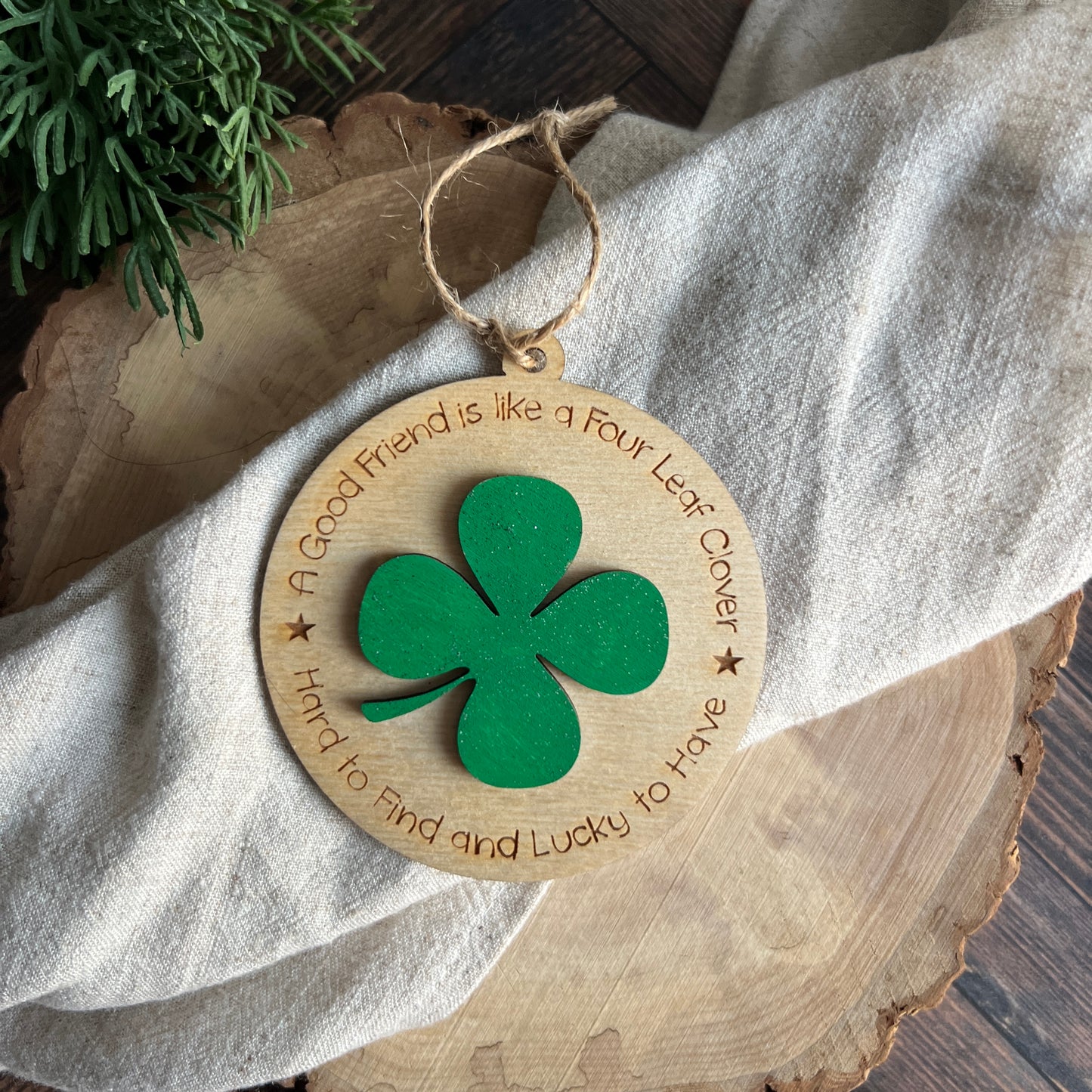 A Good Friend Is Like a Four Leaf Clover Ornament