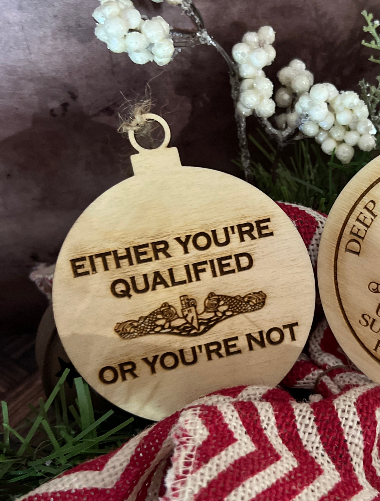 Either You're Qualified Or You're Not Christmas Ornament