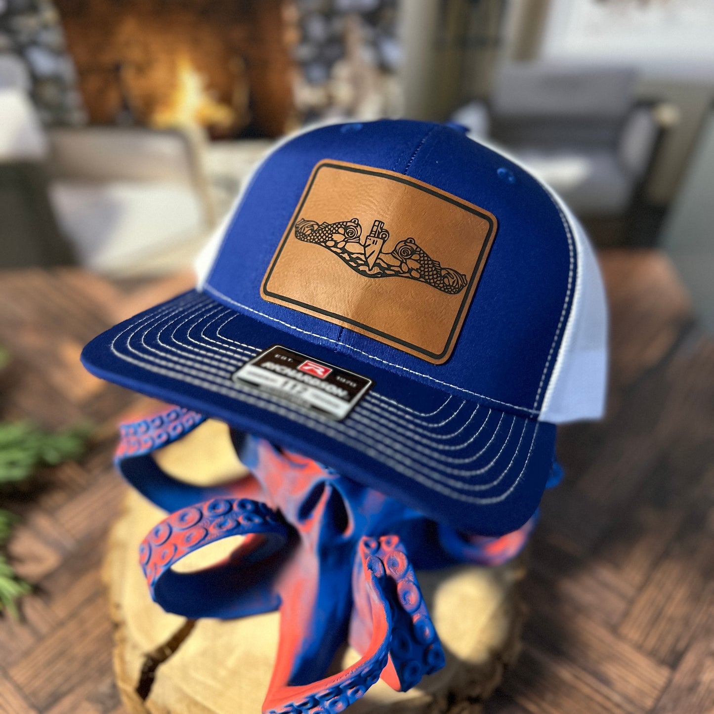 Dolphin Hat Royal Blue/White Richardson 112 Trucker Hat