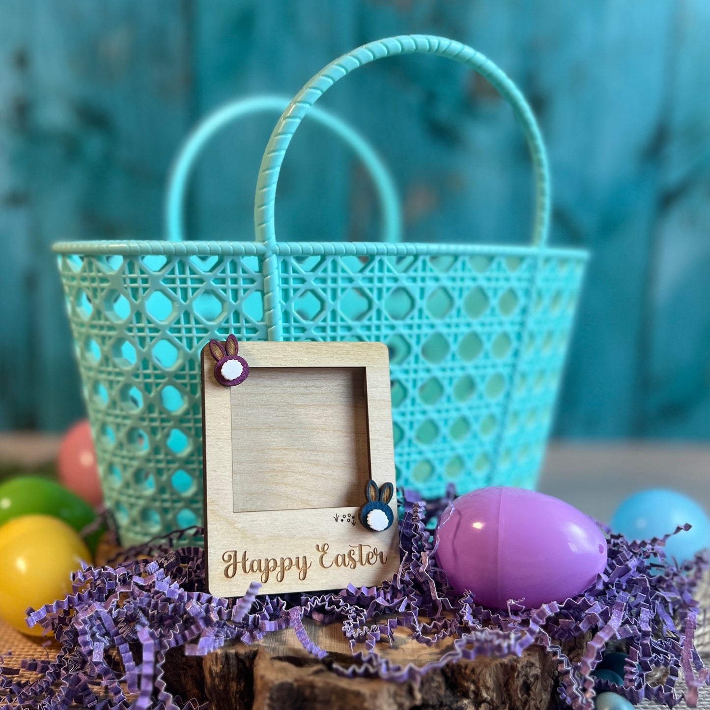 Happy Easter Mini Photo Frame Magnet