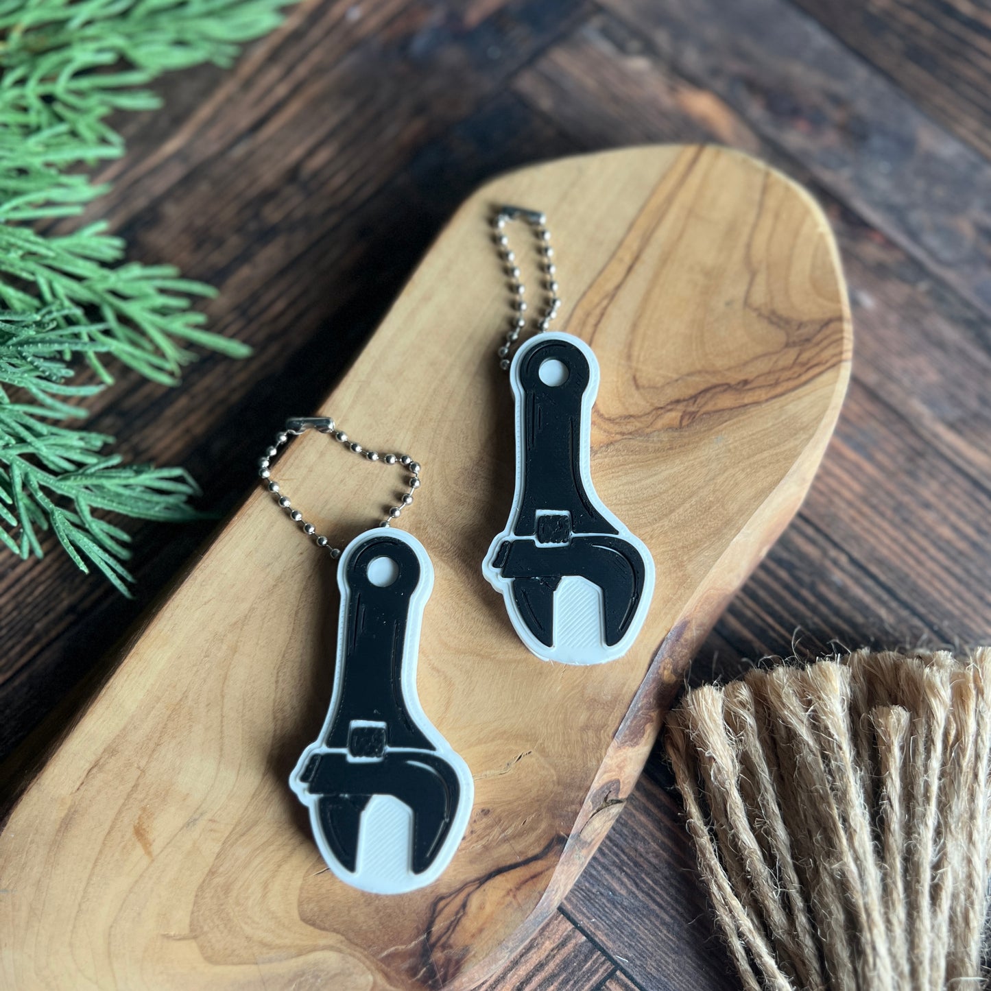 Wrench and Plier Soda Can Opener Keychain