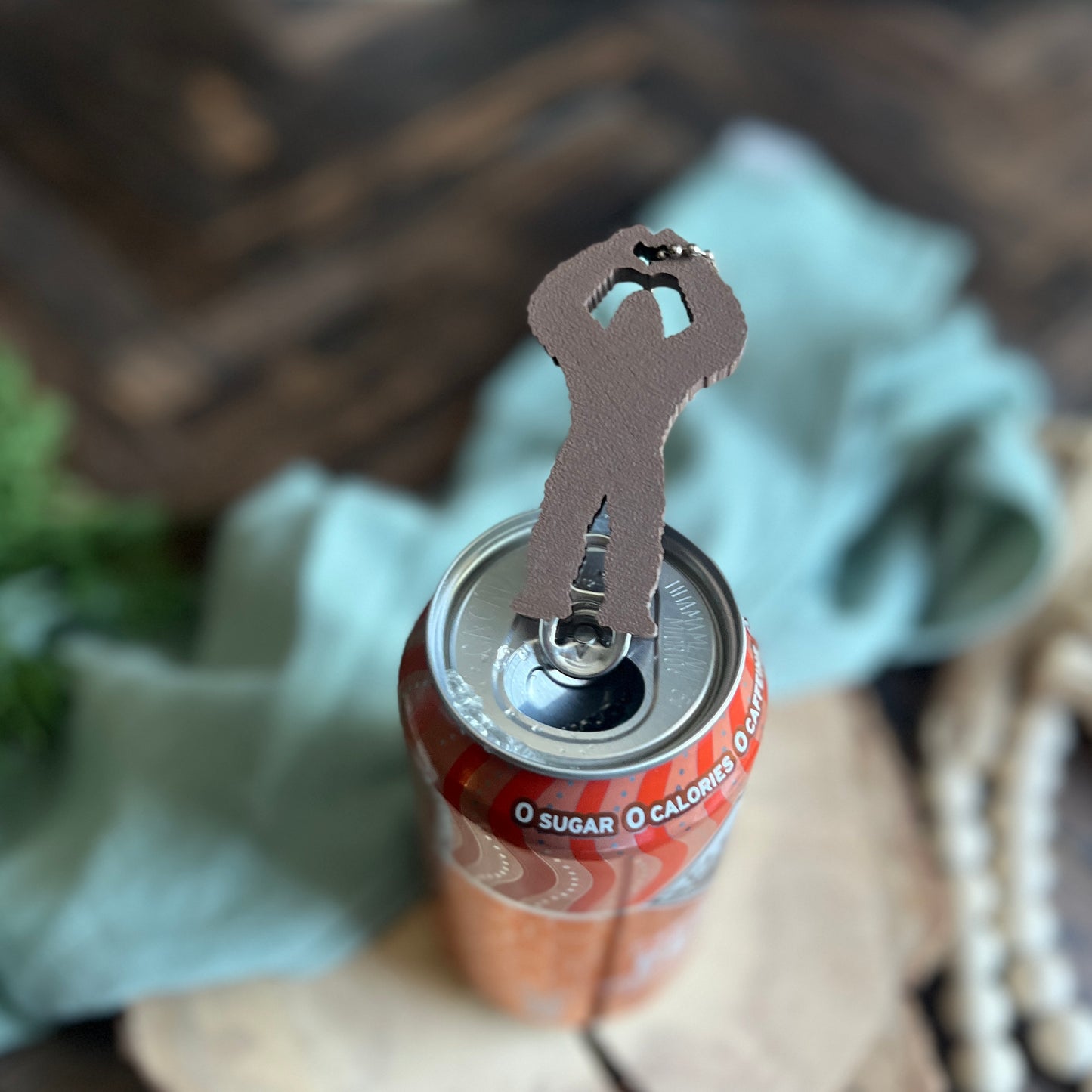 Bigfoot Soda Can Opener Keychain