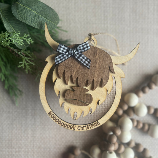 Mooooey Christmas Ornament