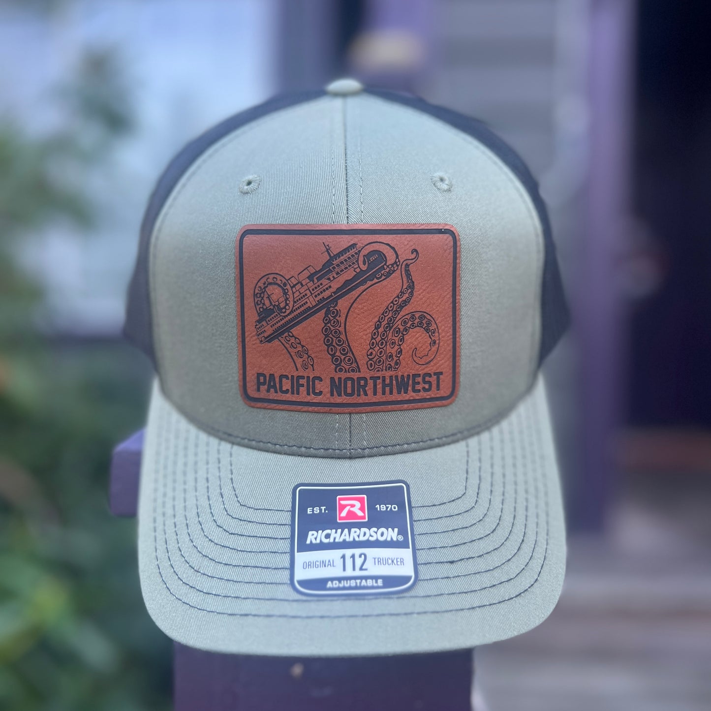 Pacific Northwest Ferry/Kraken 112 Loden/Black Richardson Trucker Hat