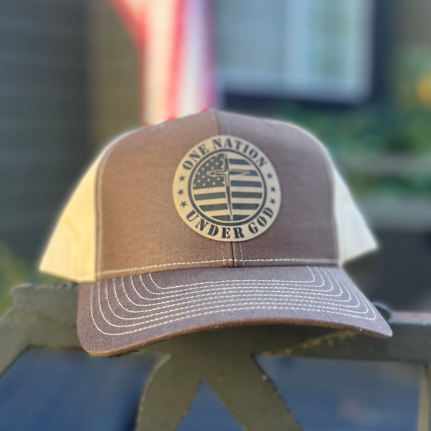 One Nation Under God 312 Coffee/Khaki Hat