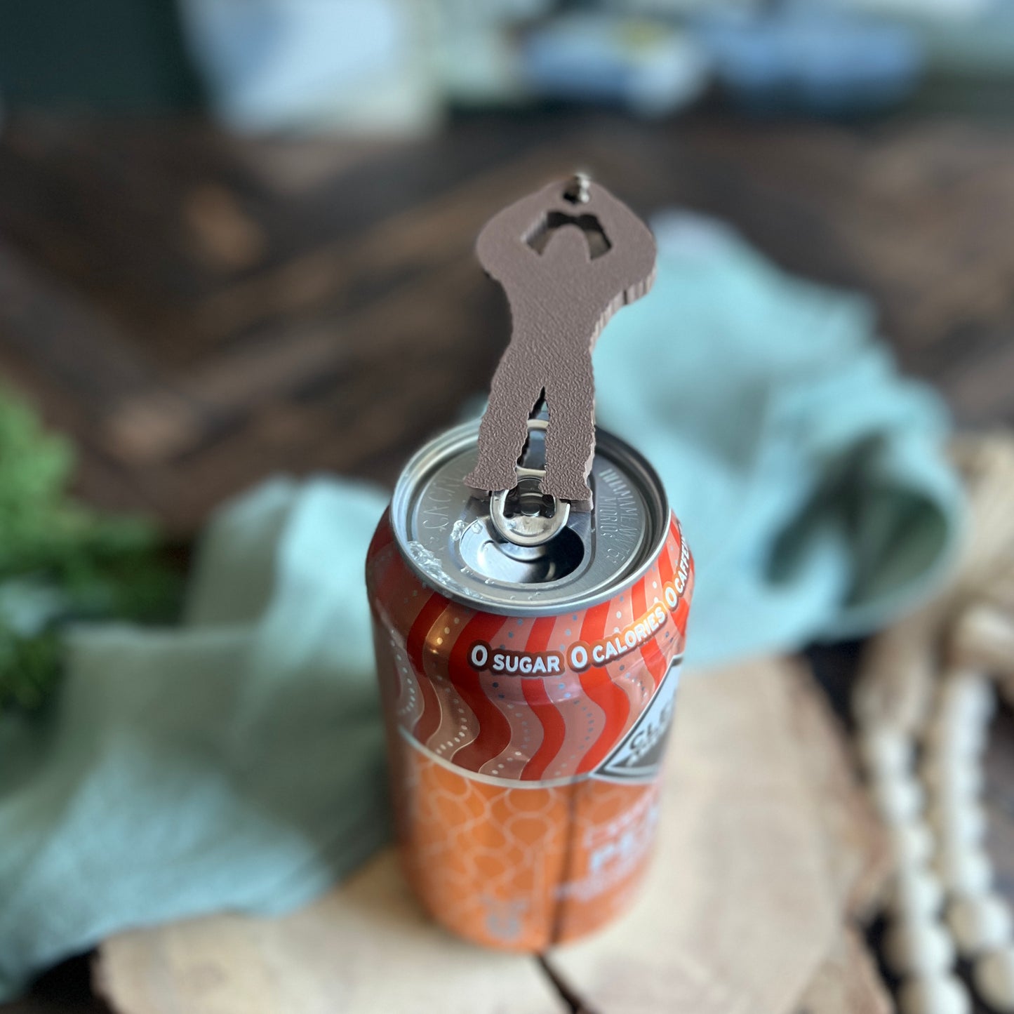 Bigfoot Soda Can Opener Keychain