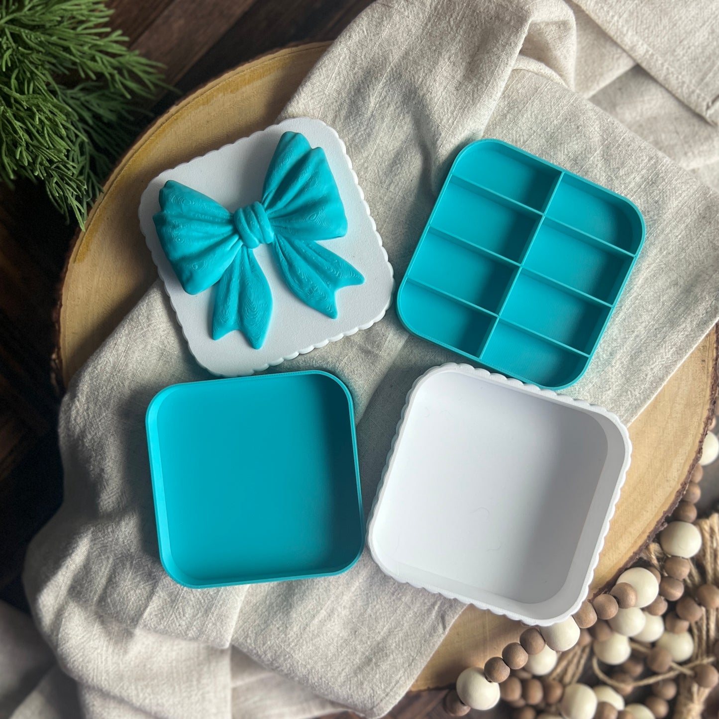 Bow Jewelry Box 3D Printed