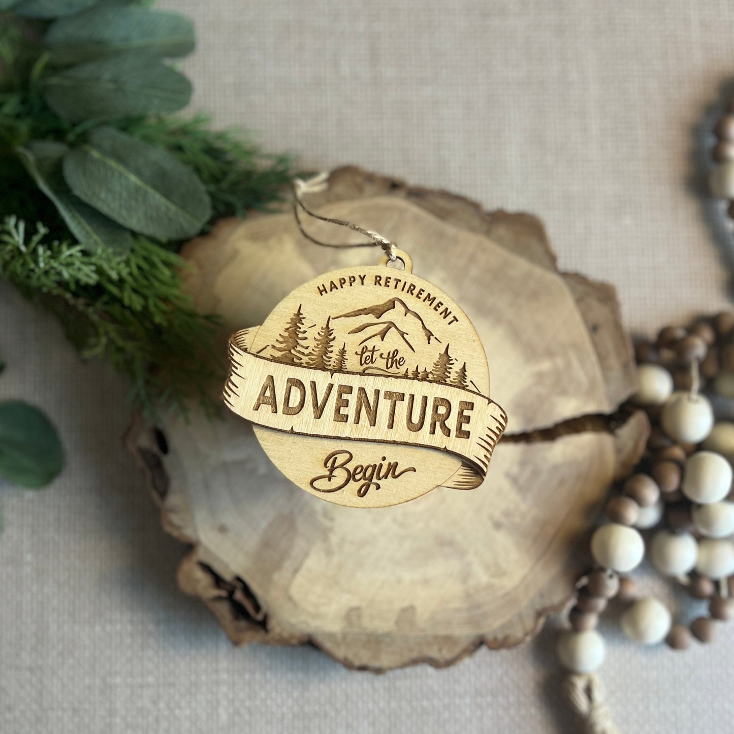 Happy Retirement Let The Adventures Begin Ornament