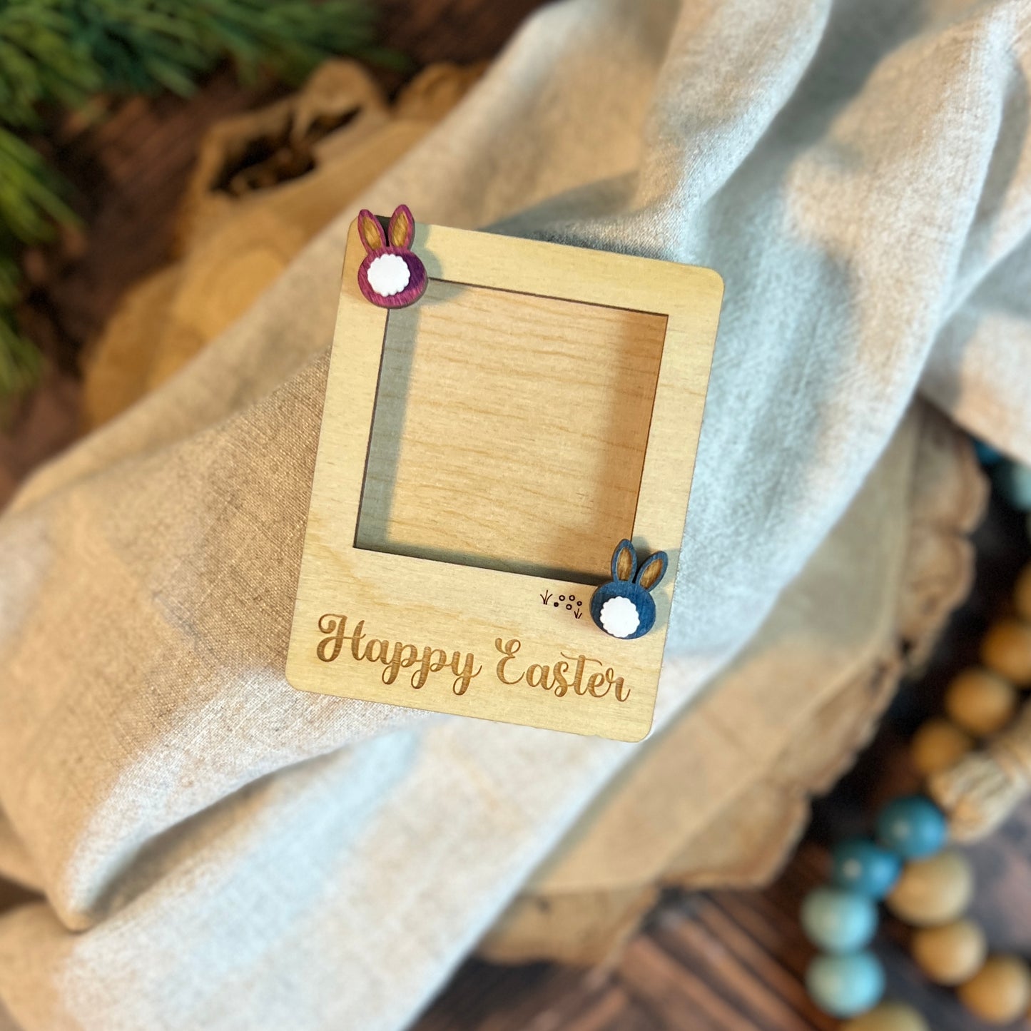 Happy Easter Mini Photo Frame Magnet
