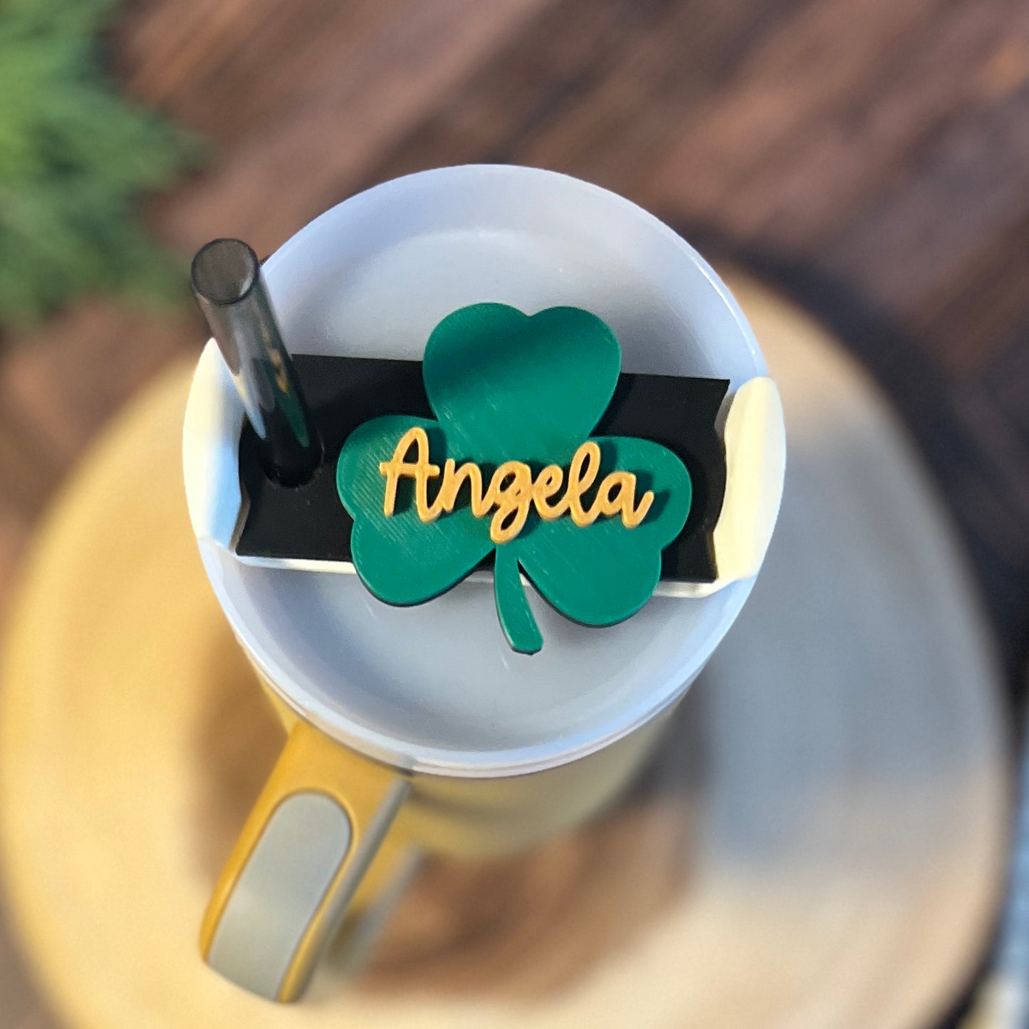 Shamrock Personalized Tumbler Topper