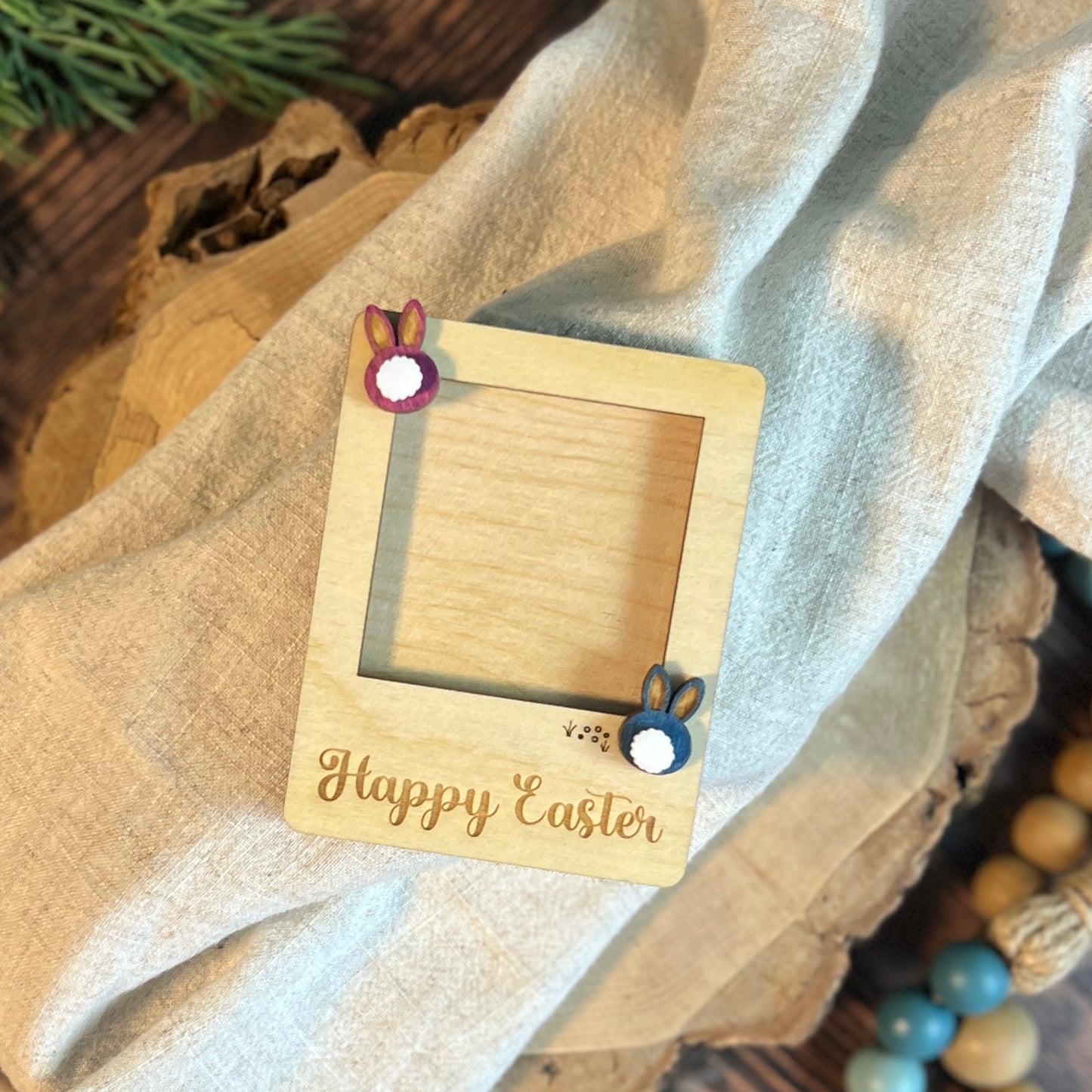 Happy Easter Mini Photo Frame Magnet