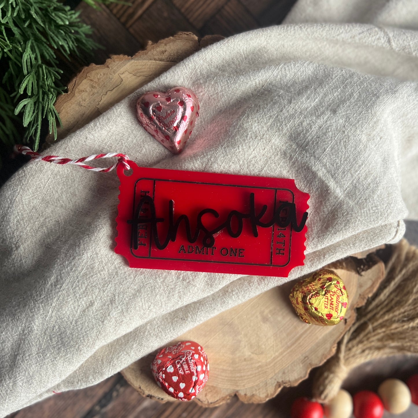 Valentine's Ticket Tag