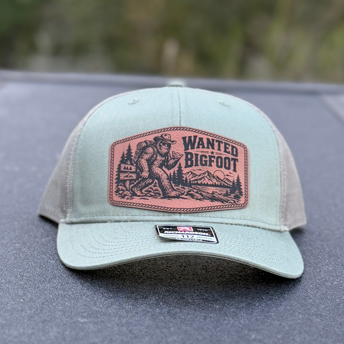 Wanted Bigfoot Richardson 112 Trucker Hat