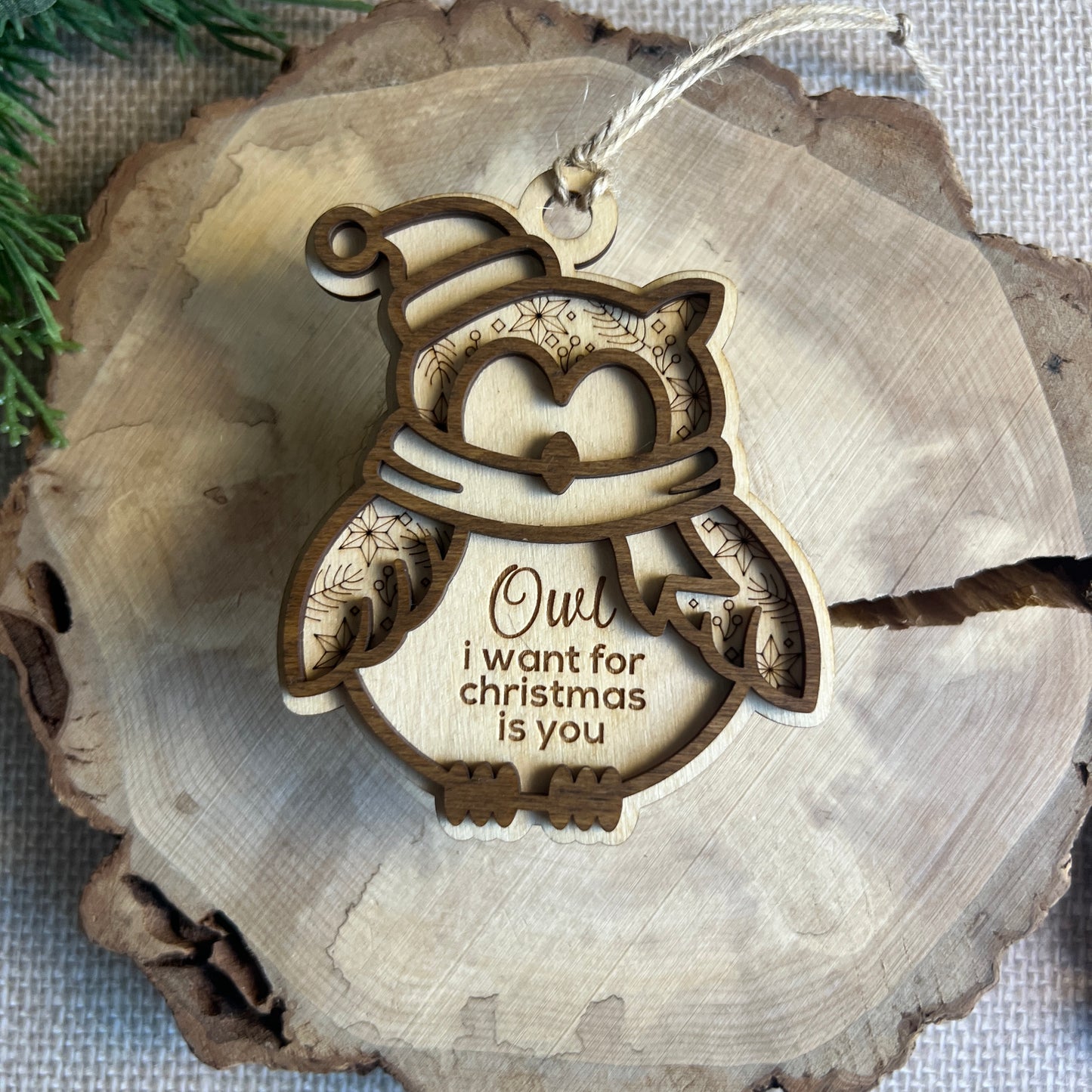 Owl Christmas Ornament