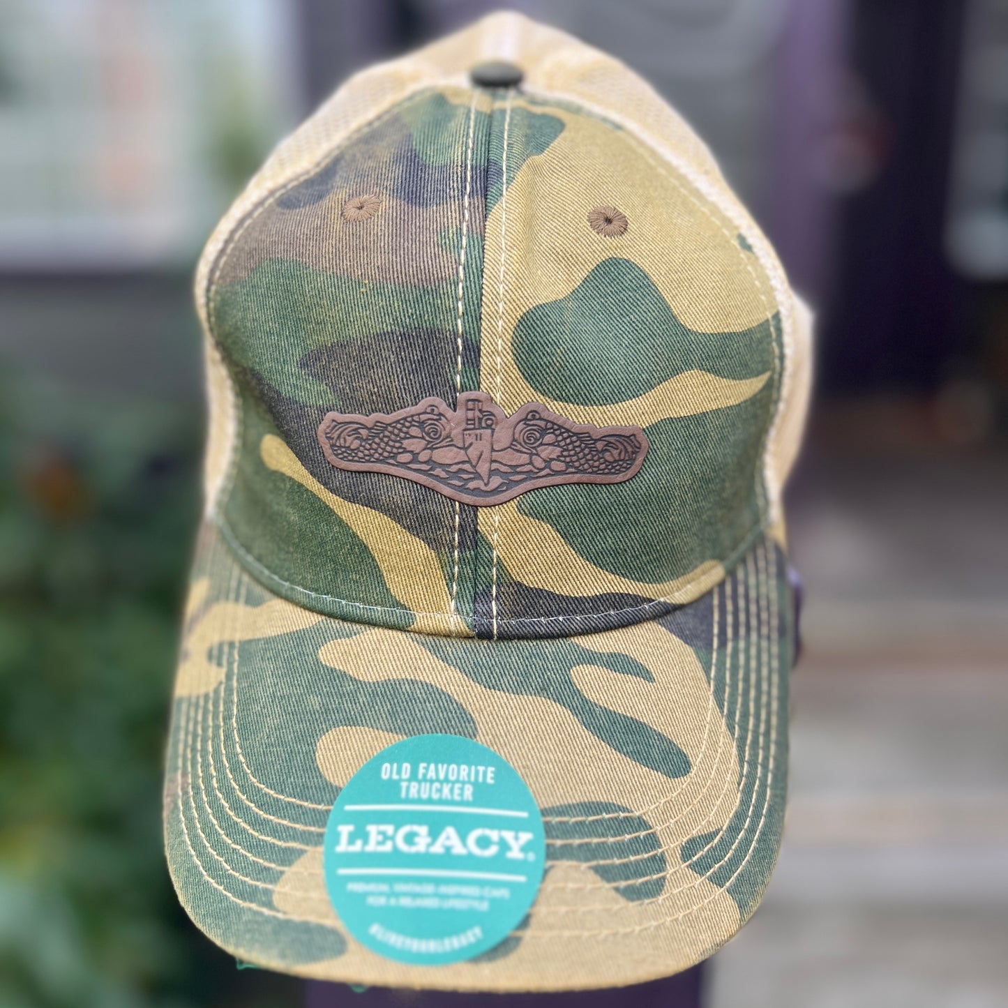 Dolphin Camo Legacy Old Favorite Trucker