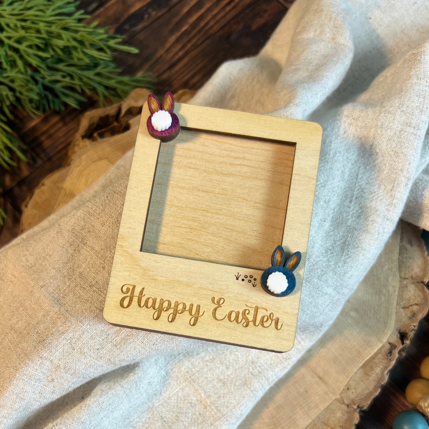 Happy Easter Mini Photo Frame Magnet