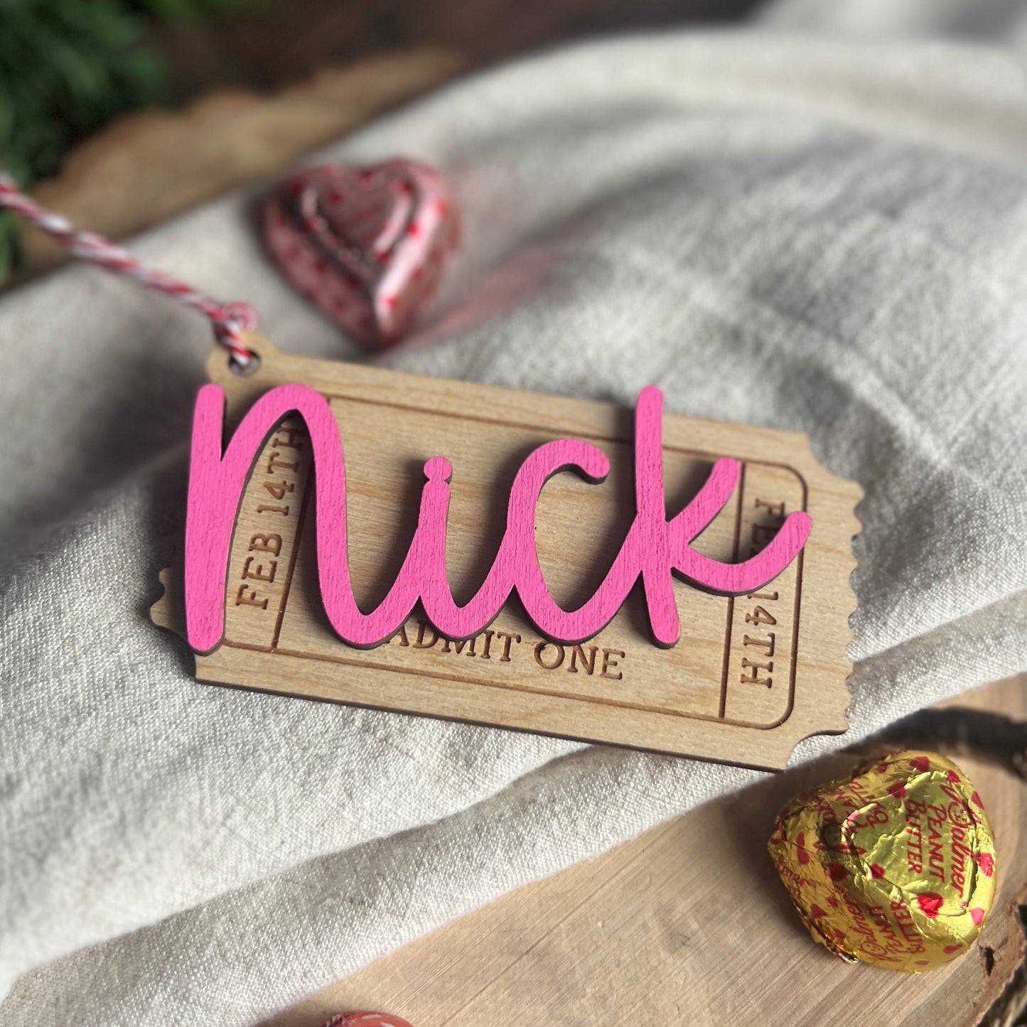 Valentine's Ticket Tag