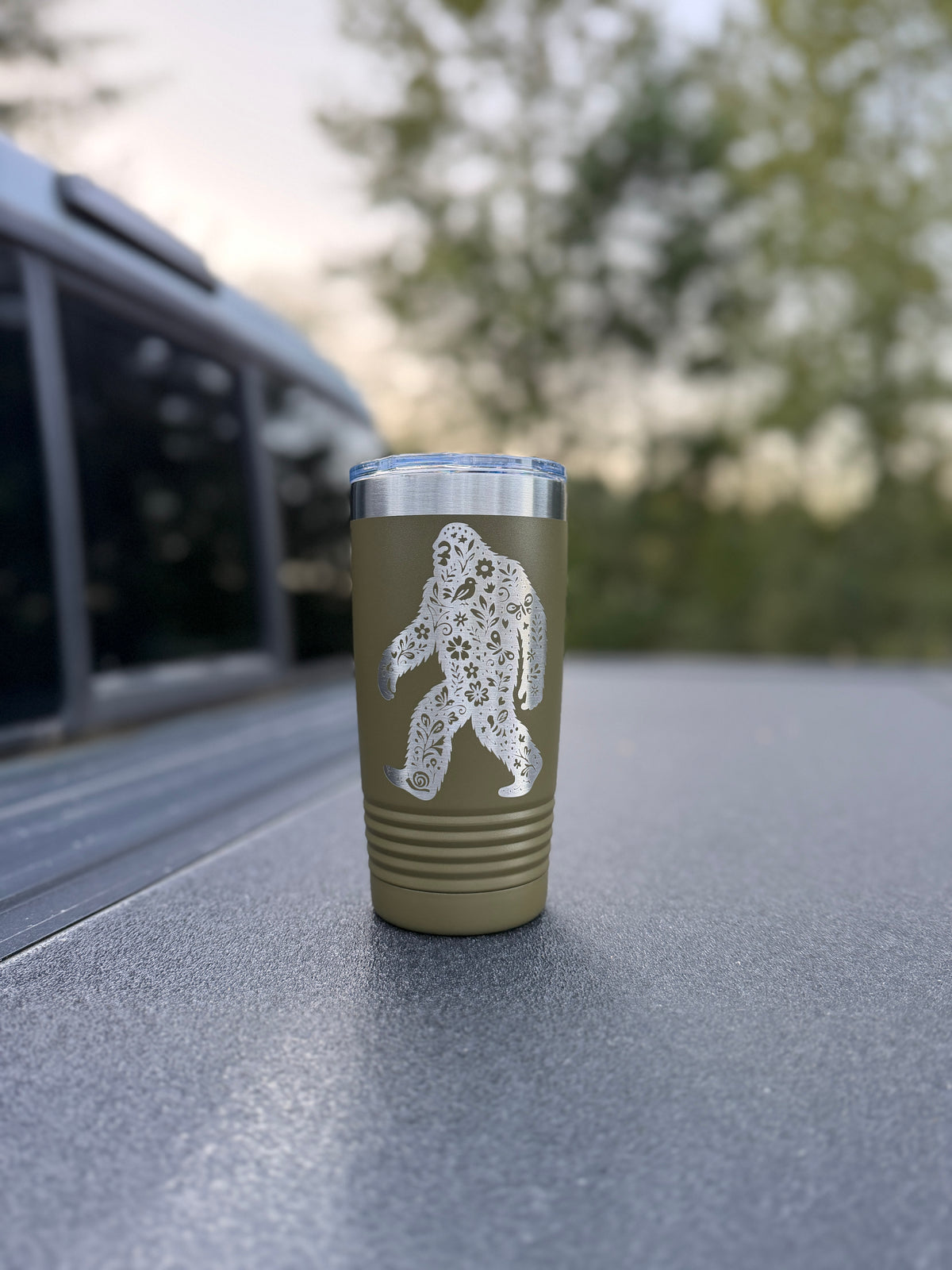 Floral Bigfoot Tumbler