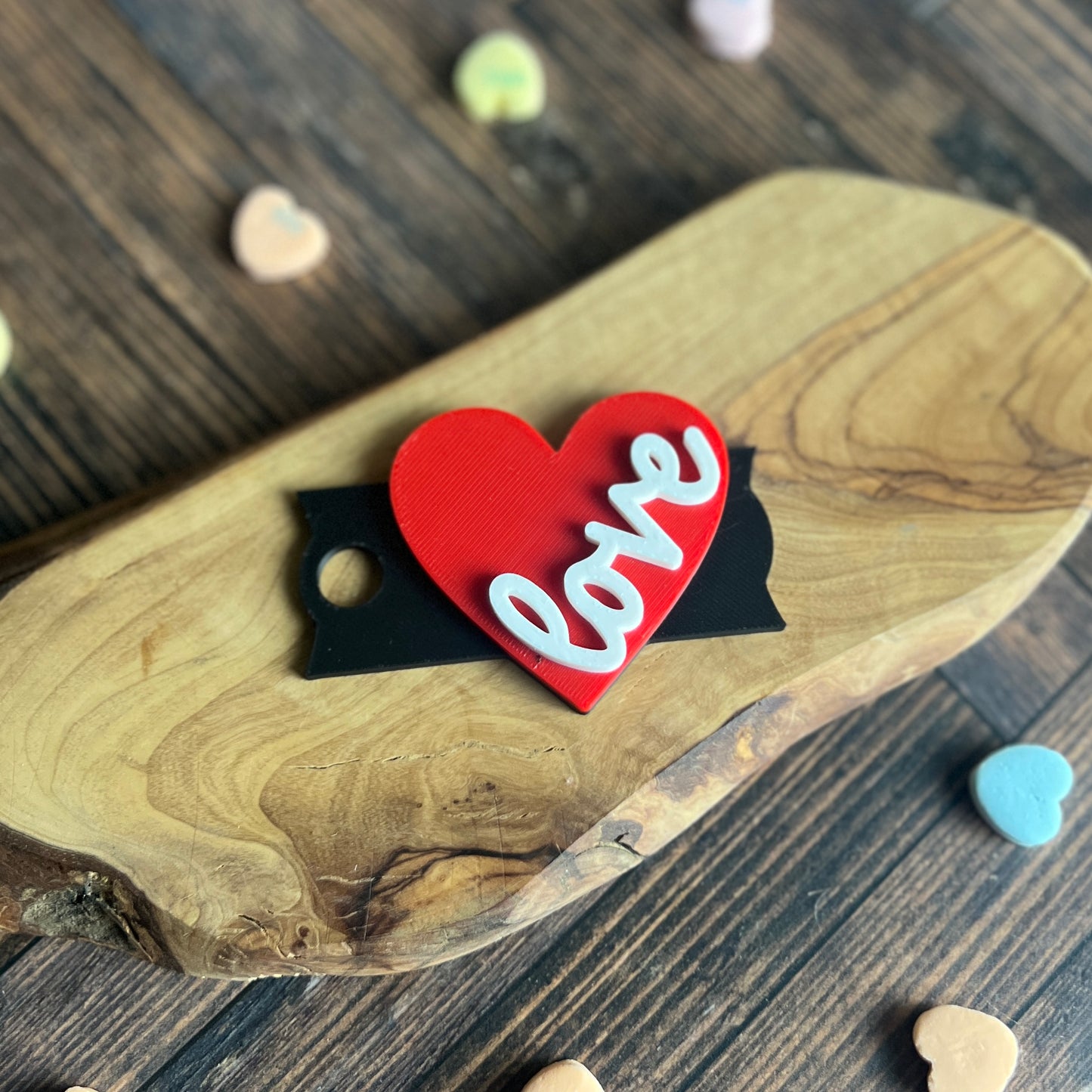 Heart Personalized Tumbler Topper