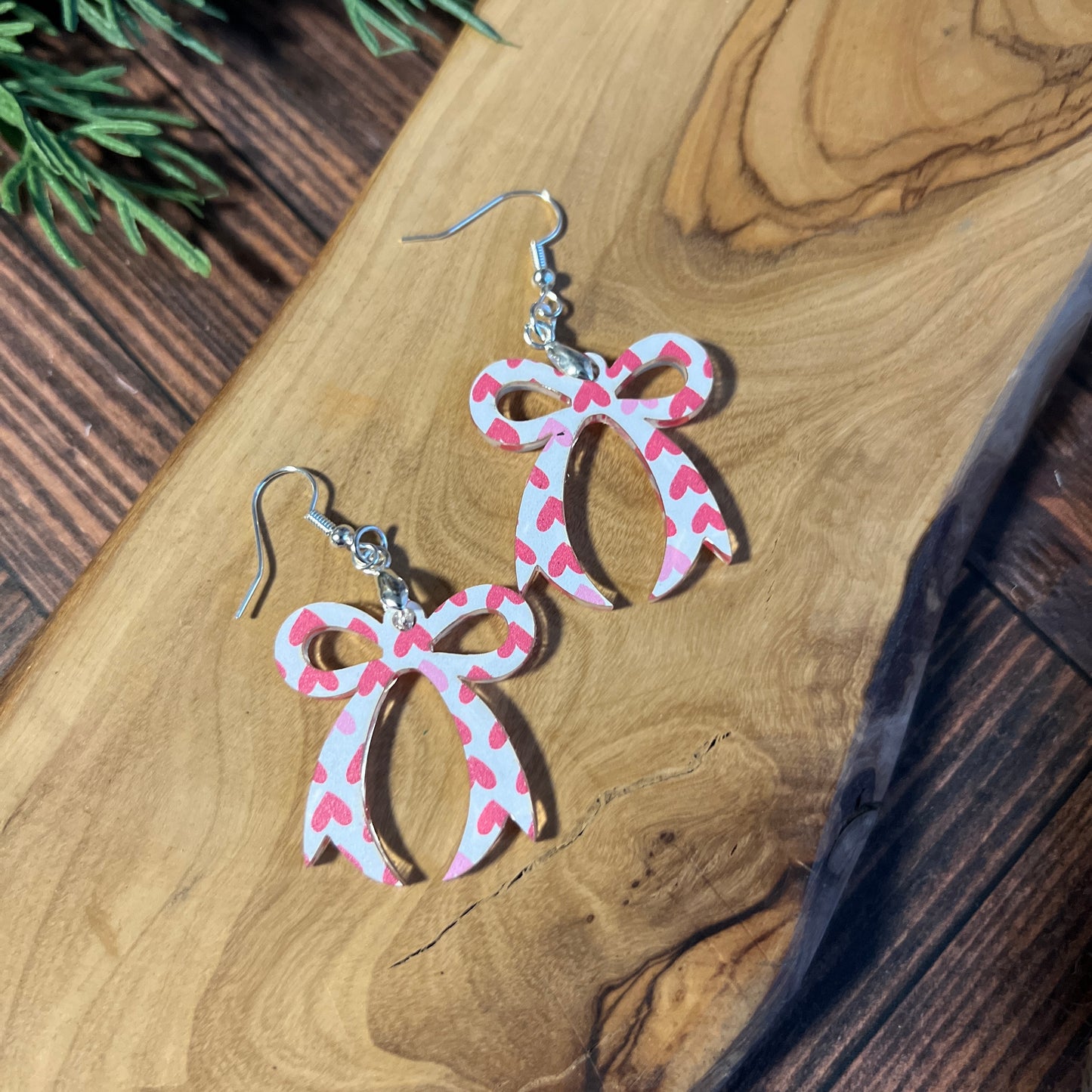 Heart Bow Earrings