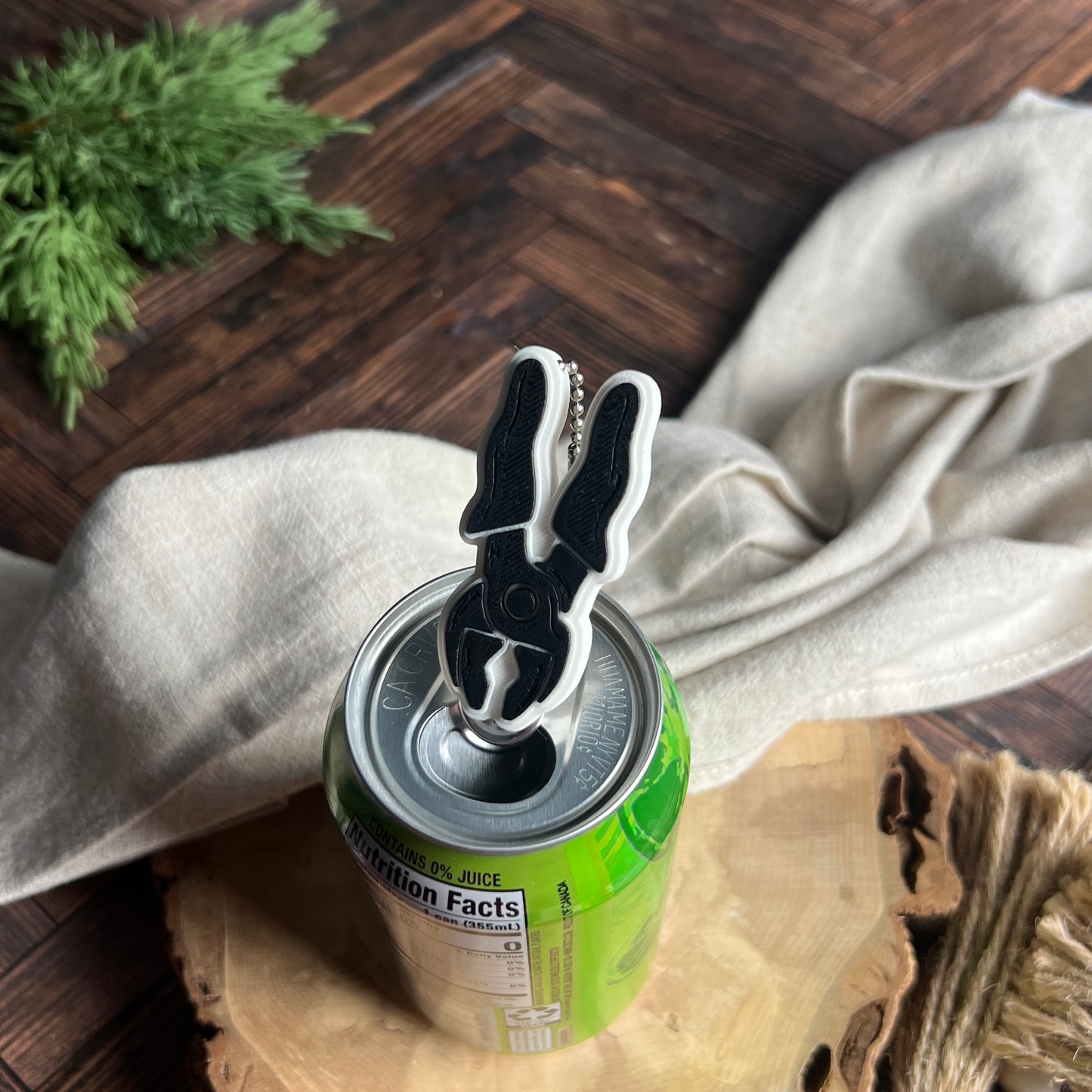 Wrench and Plier Soda Can Opener Keychain