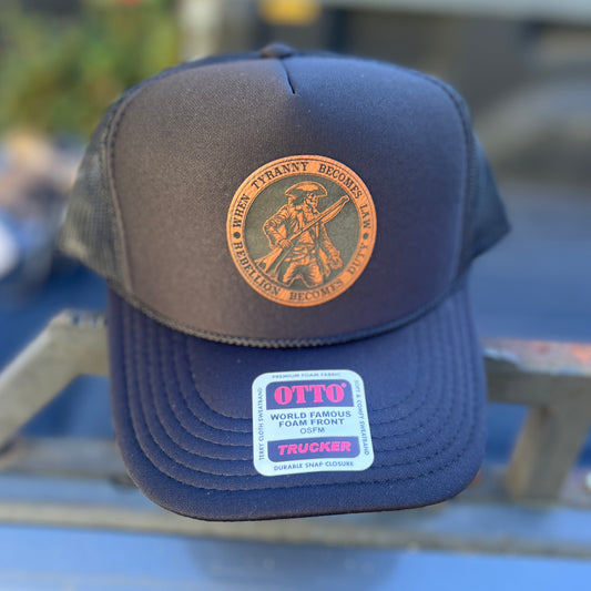 When Tyranny Becomes Law Black Otto Foam Front Trucker Hat