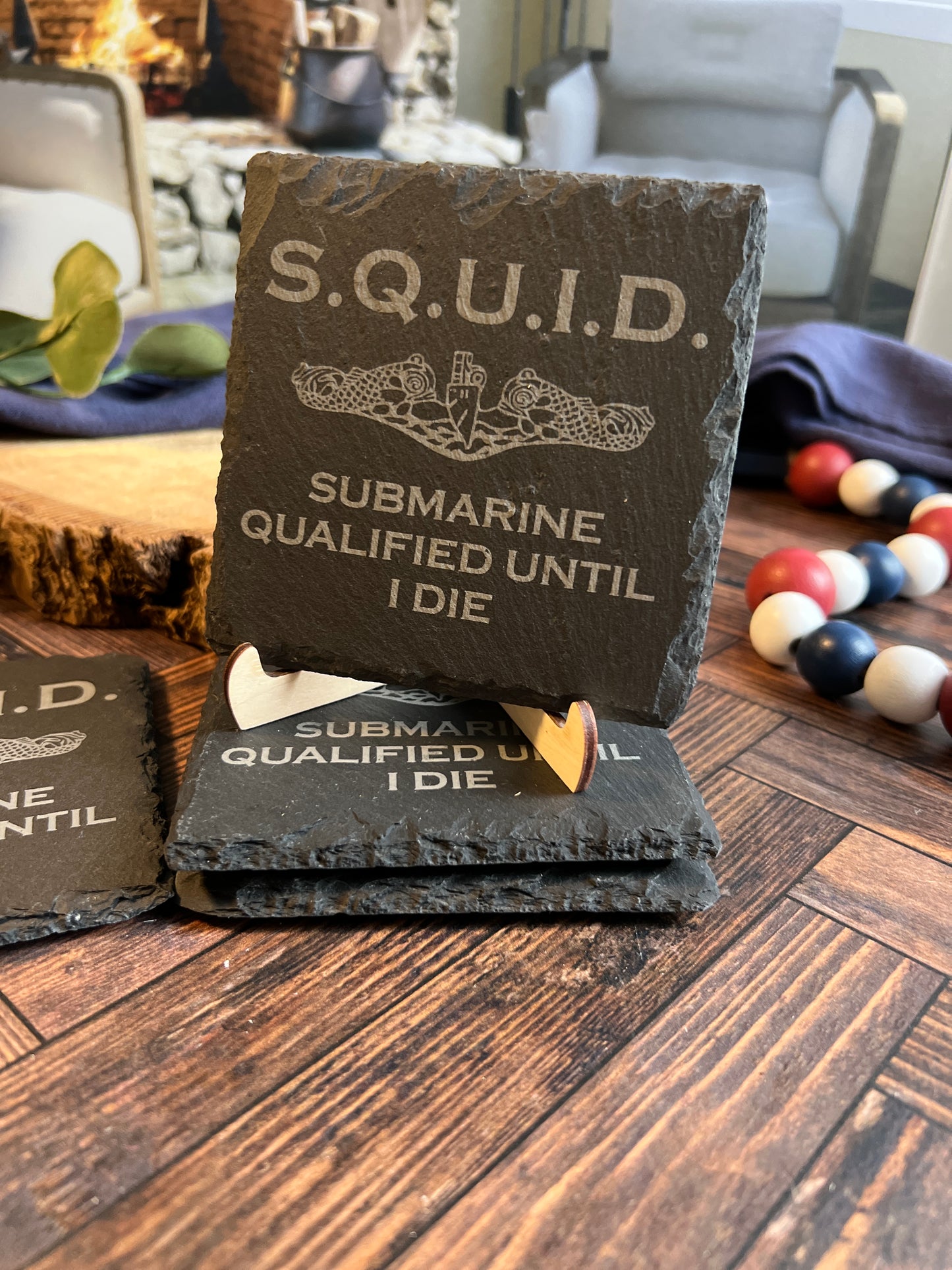 Submarine Qualified Until I Die Coaster Set