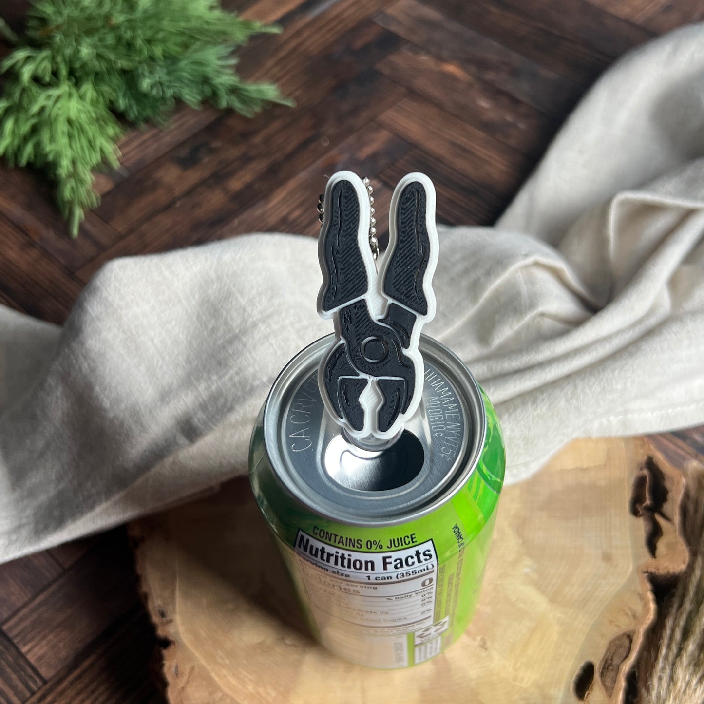 Wrench and Plier Soda Can Opener Keychain