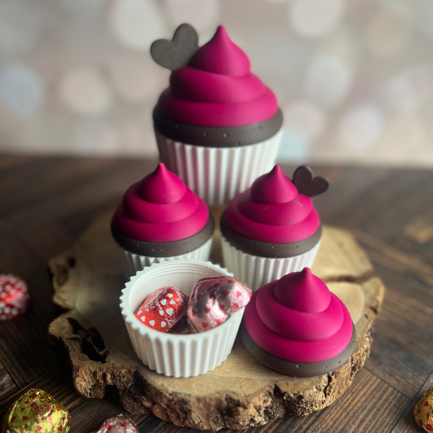 Cupcake Gift Boxes 3D printed