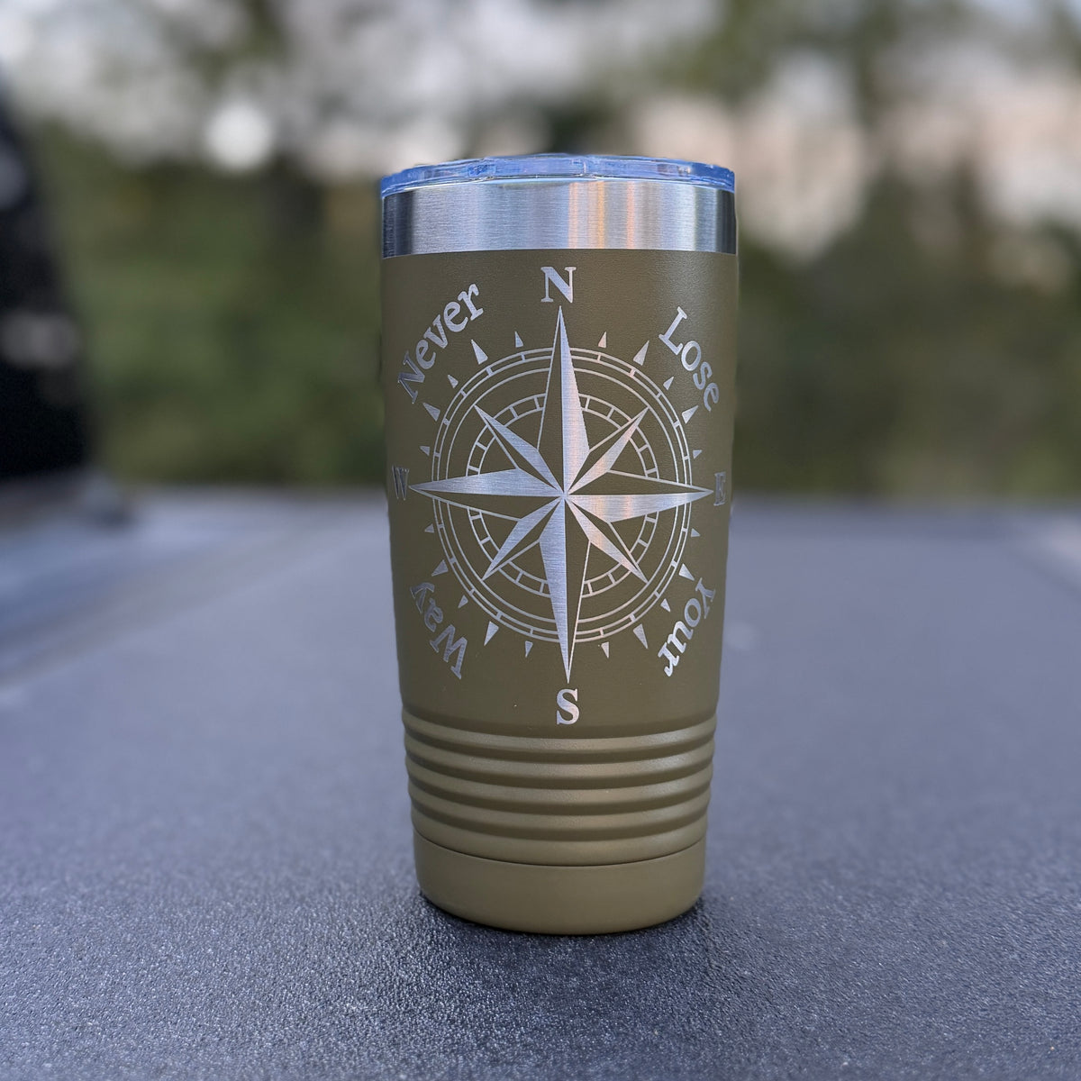 Never Lose Your Way Coffee Tumbler