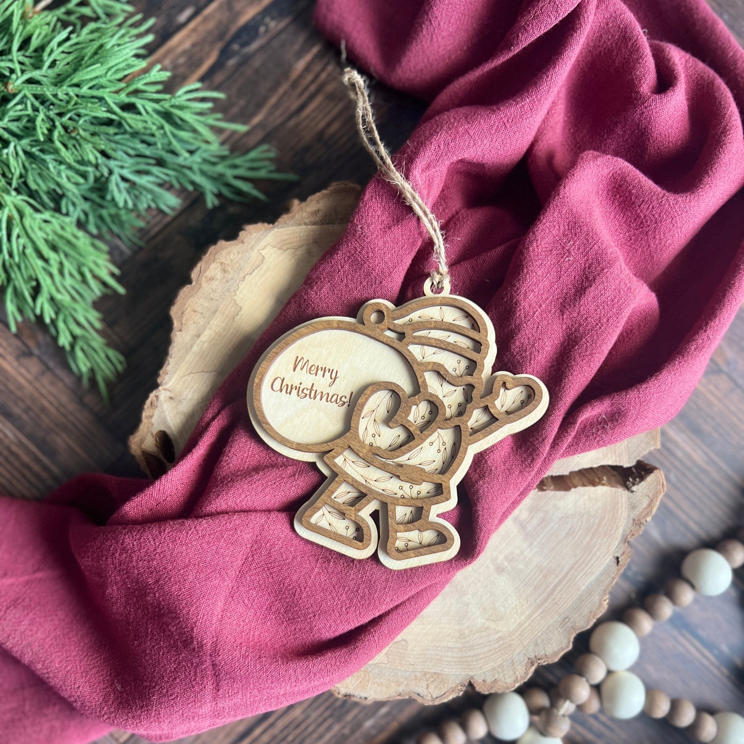 Santa Christmas Ornament