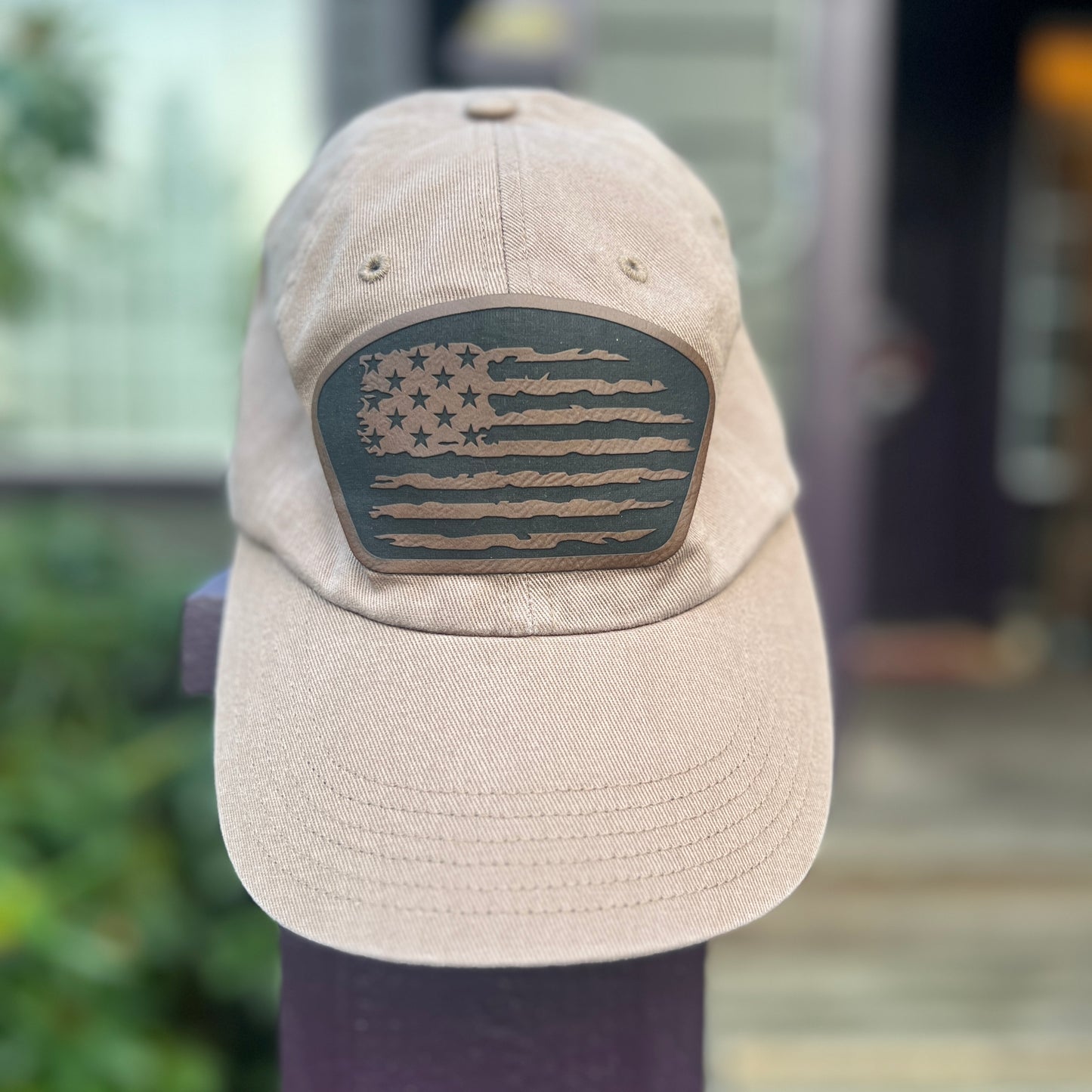 Distressed American Flag Dad Hat