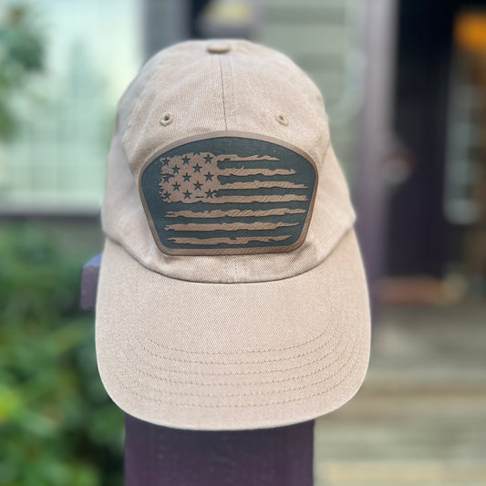 Distressed American Flag Dad Hat