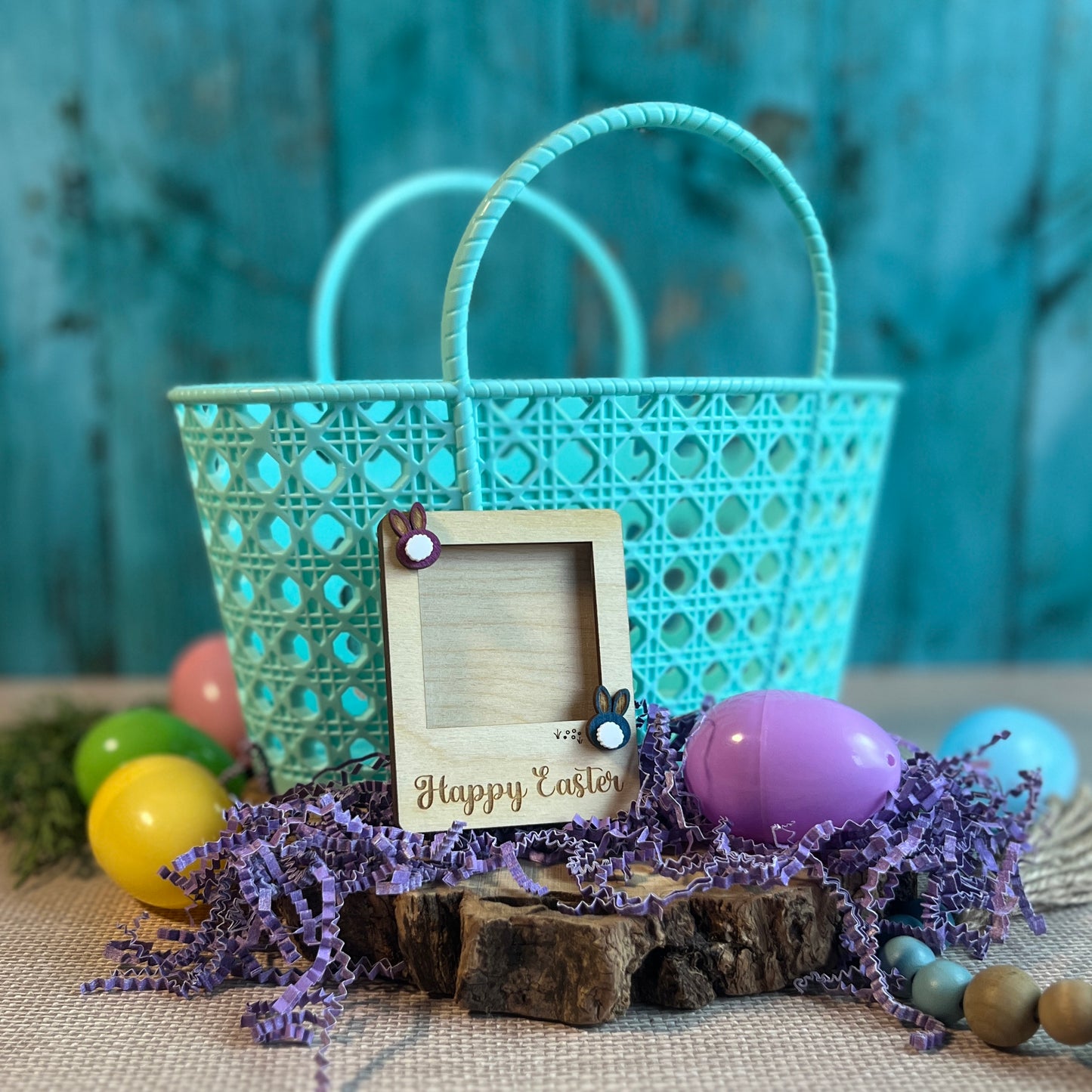 Happy Easter Mini Photo Frame Magnet