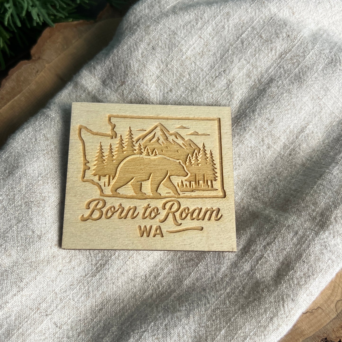 Born To Roam WA Magnet