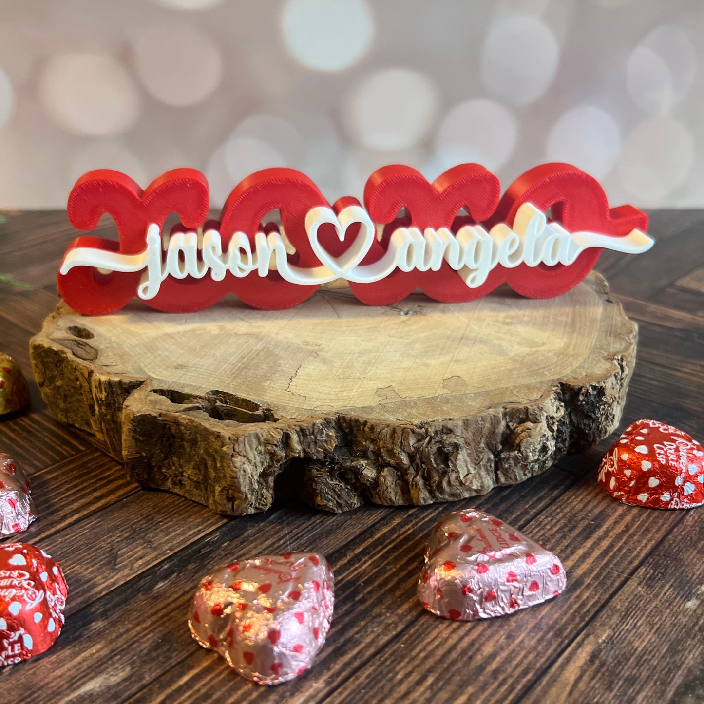 XOXO Personalized 3D Printed Sign
