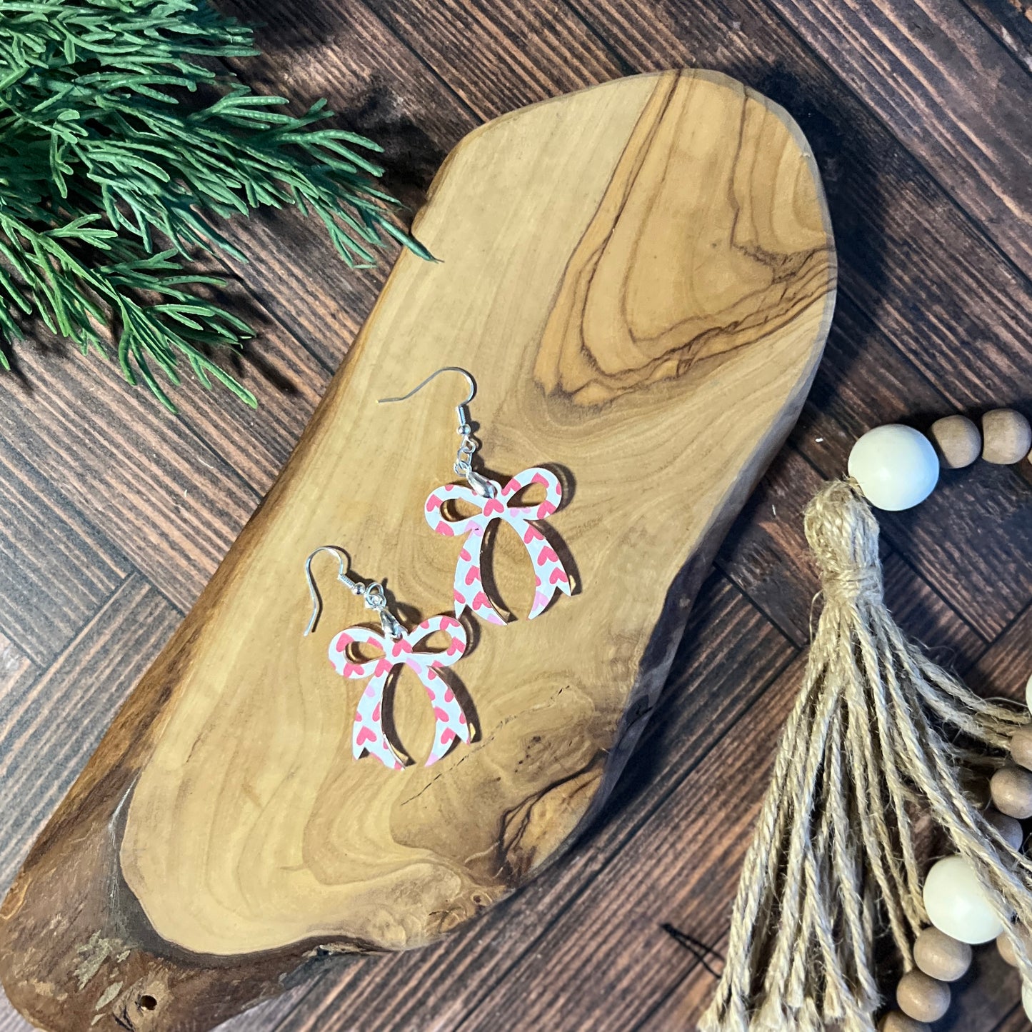 Heart Bow Earrings
