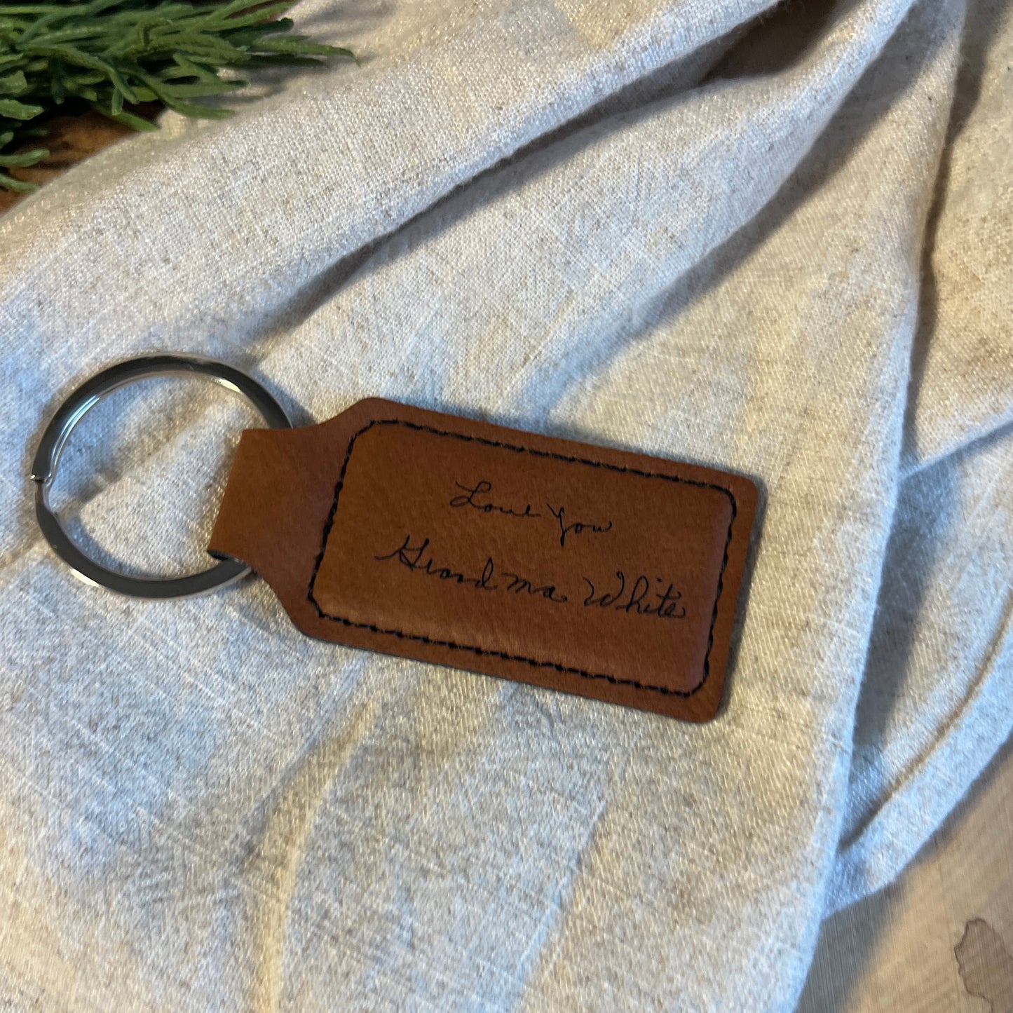 Personalized Handwritten Keychain